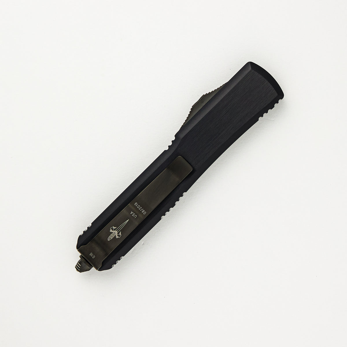 Marfione Custom Knives Ultratech - T/E Chisel Grind Blade - Hefted Alloy Handle