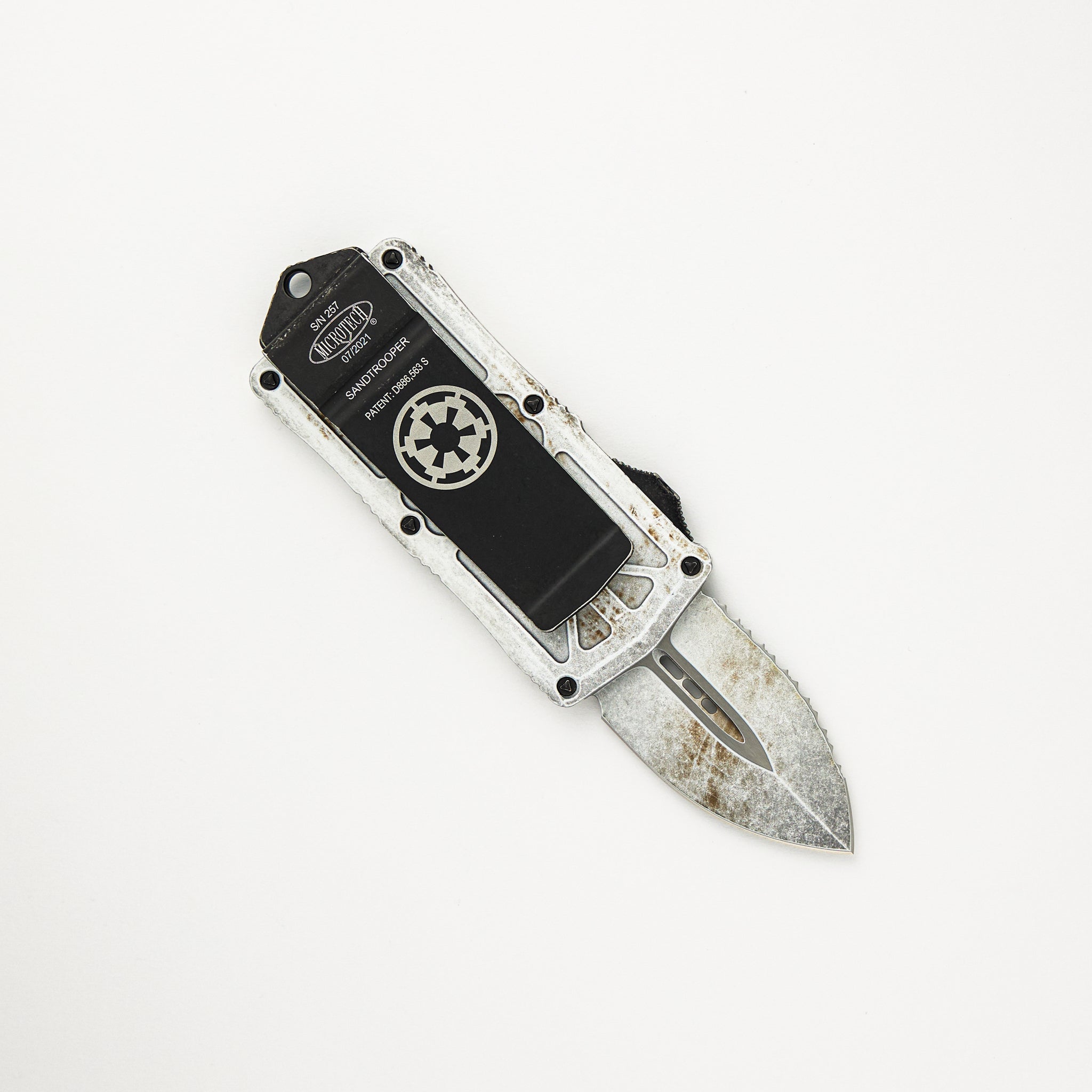Microtech Exocet D/E SA Sandtrooper Standard Full Serrated 157-3 SA