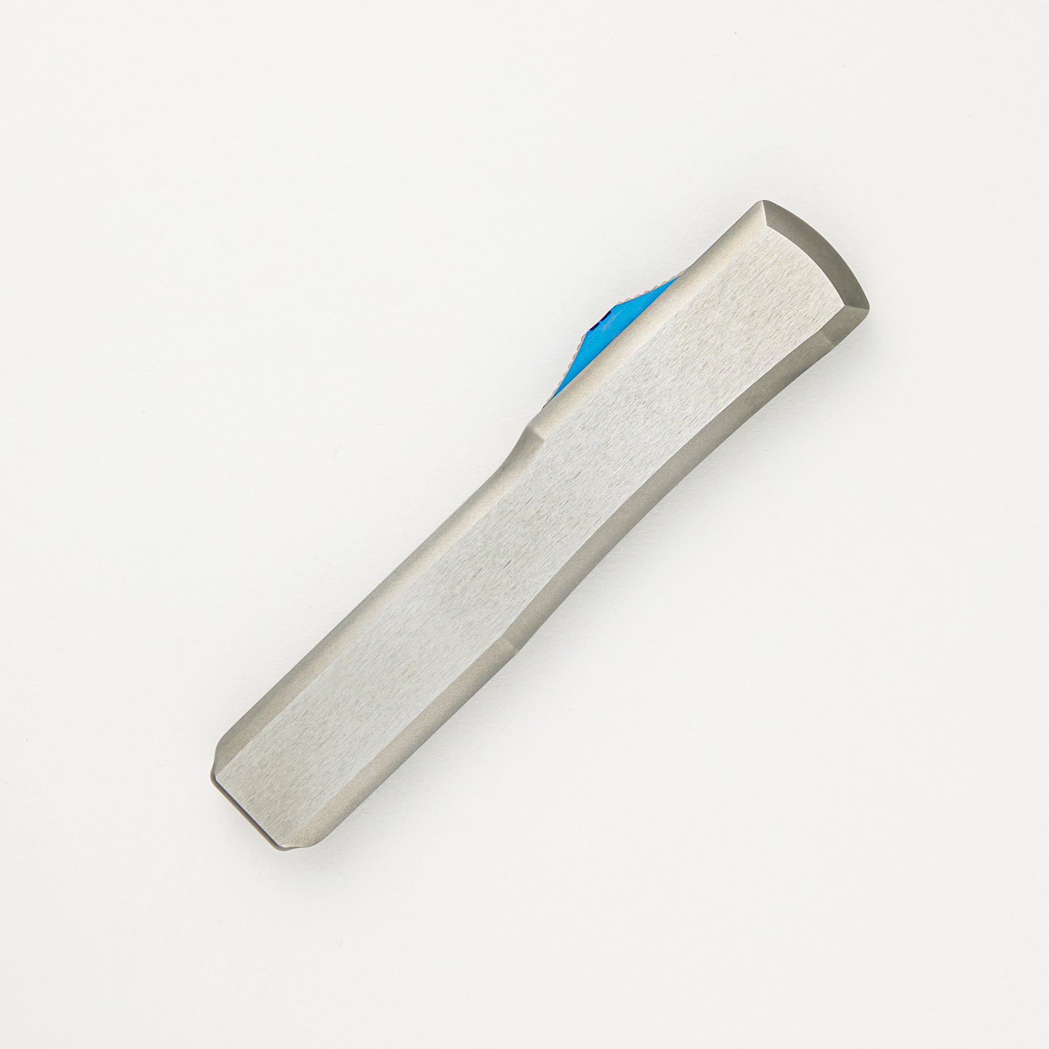 Marfione Custom Knives Ultratech D/E Mirror Polish Two-Tone Double Vapor Blast Stainless Steel W/ Ringed Hardware