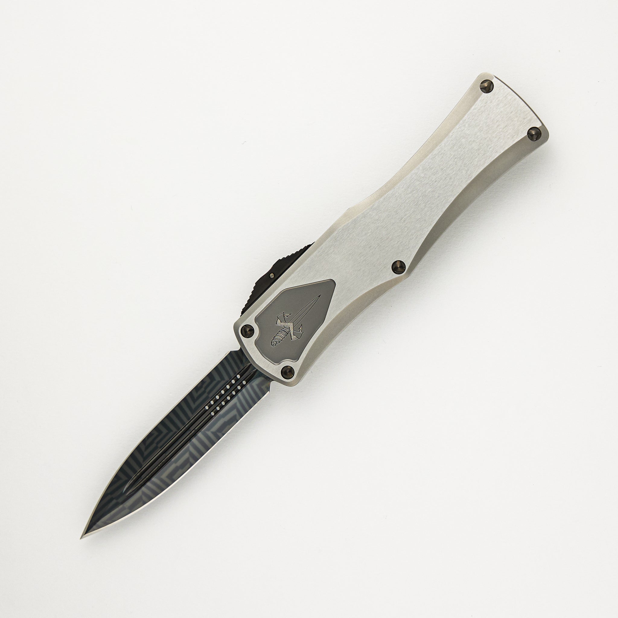 Marfione Custom Knives Hera - D/E Hot Blued Mosaic Blade - S/N 032