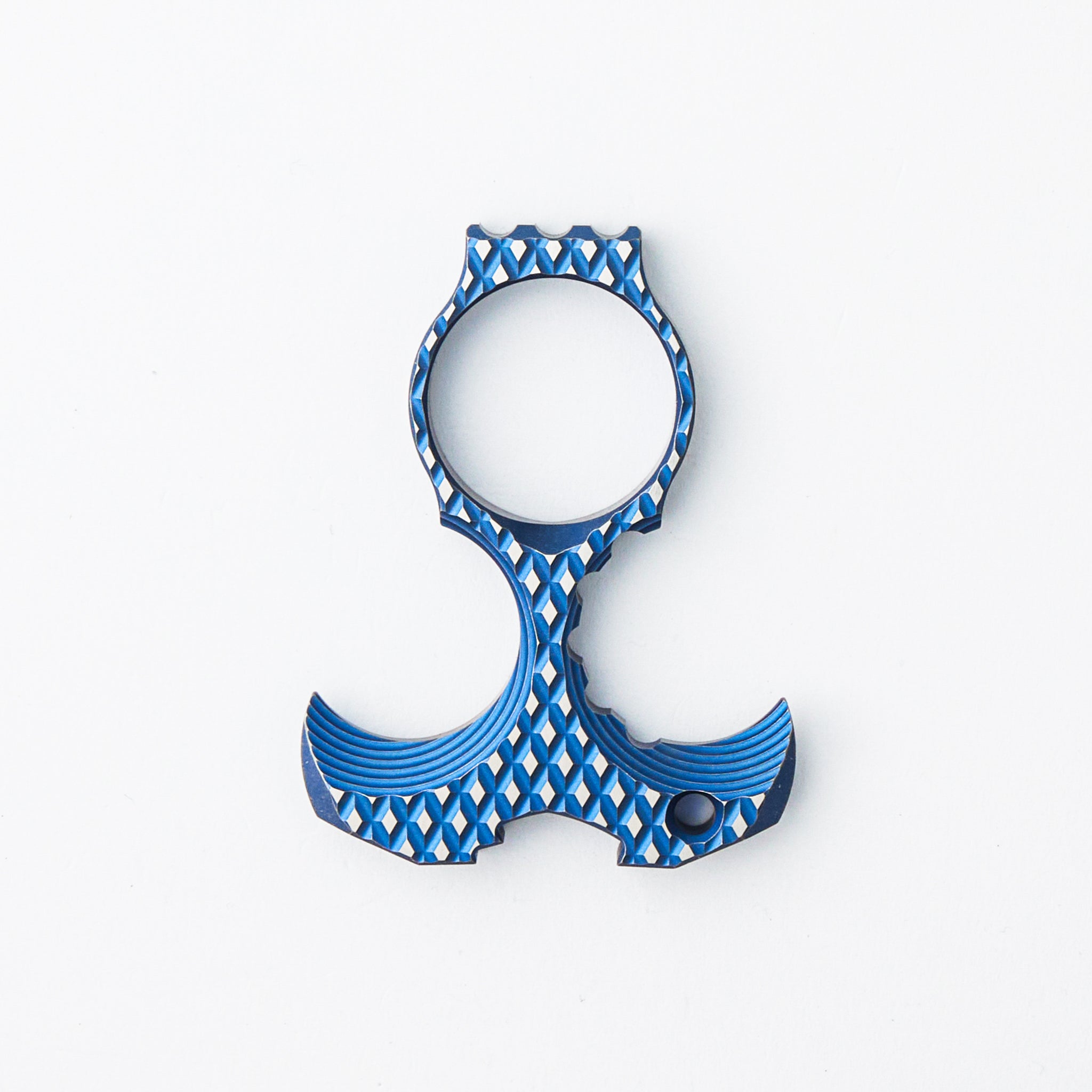 Derzhava - Blue/Satin Titanium - Diamond Mill Pattern