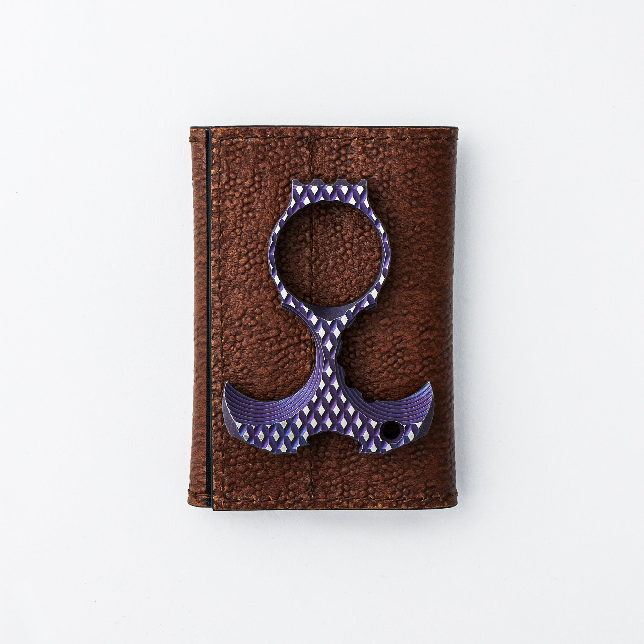 Derzhava - Purple/Satin Titanium - Diamond Mill Pattern