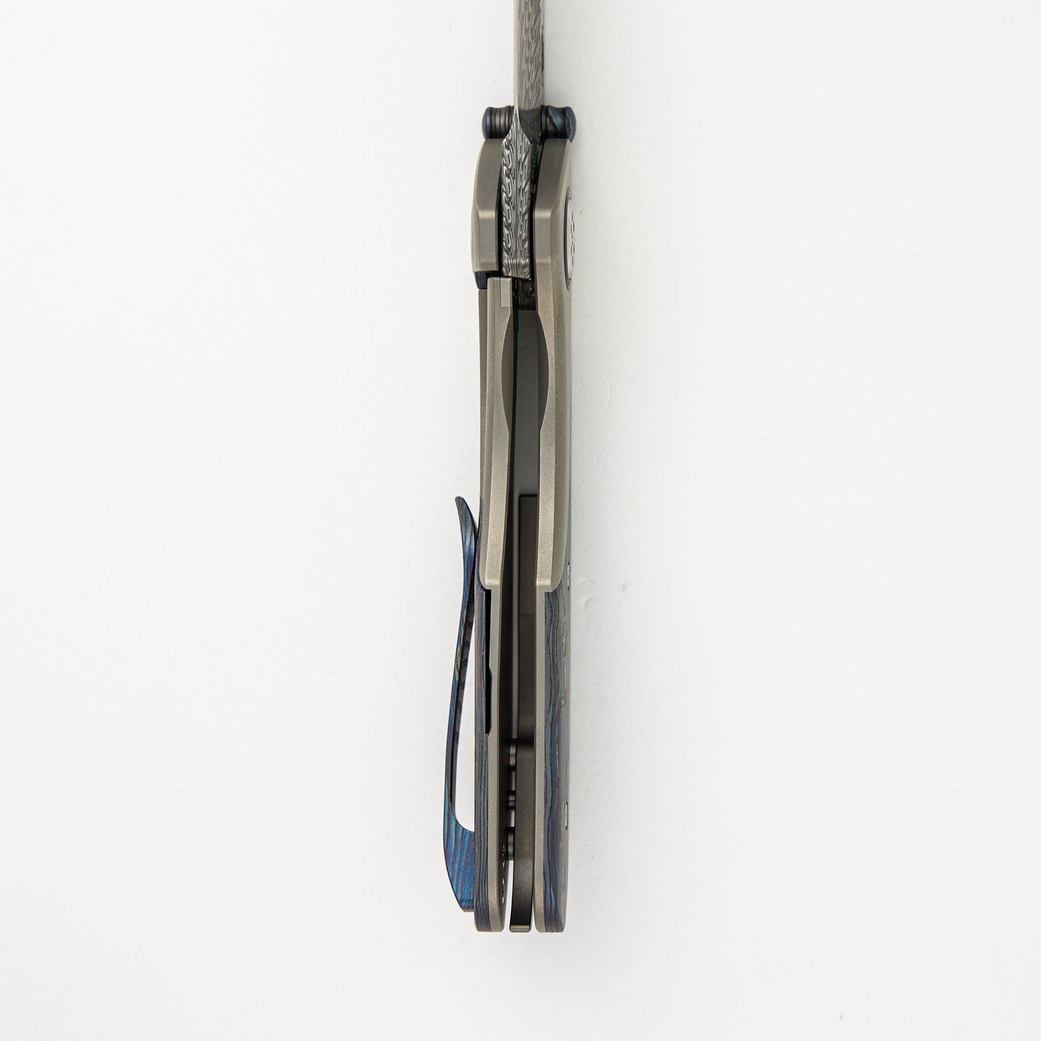 Keen - Titanium/DarkTi Handle - Damasteel Blade