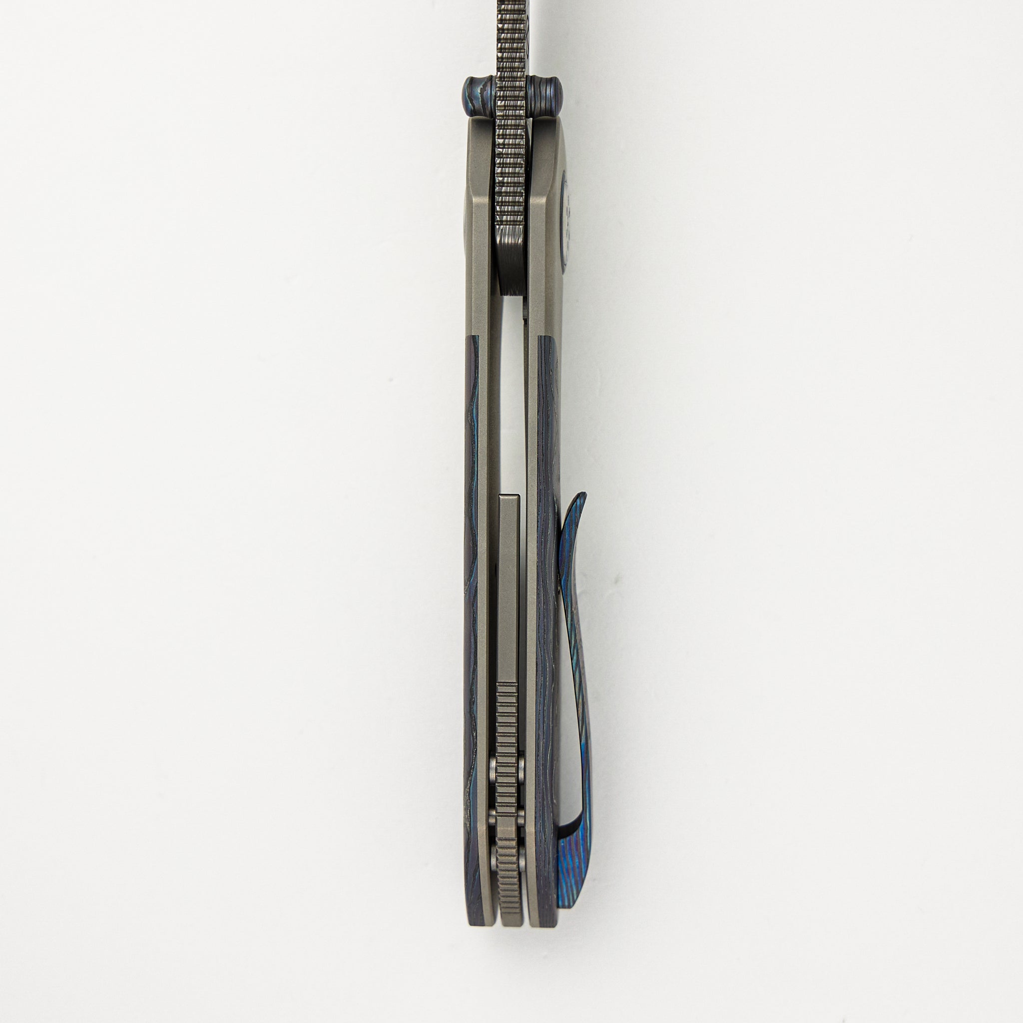 Keen - Titanium/DarkTi Handle - Damasteel Blade