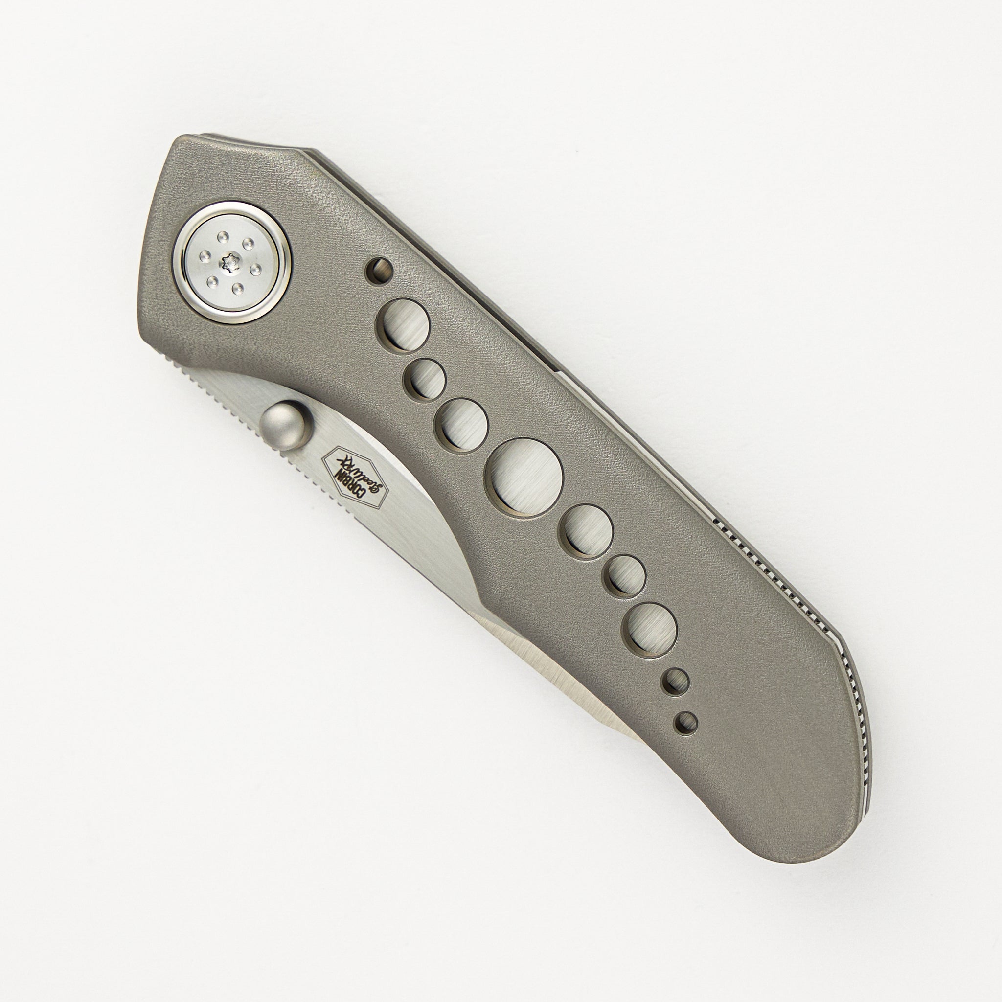 Keen - Titanium W/ Holes Handle - M390 Blade
