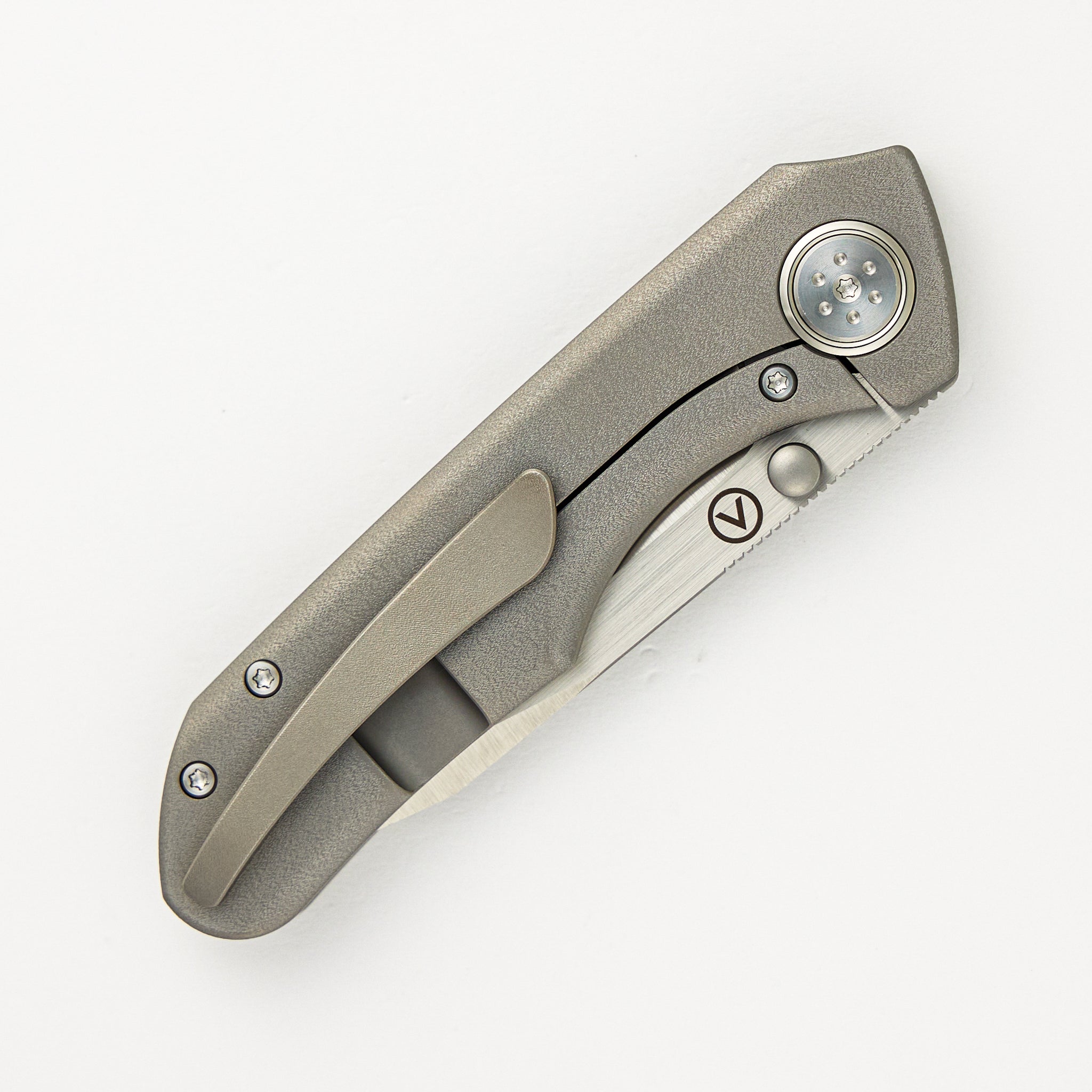 Keen - Titanium W/ Holes Handle - M390 Blade