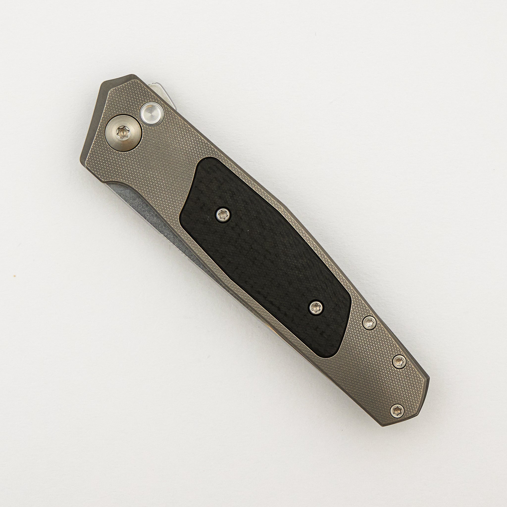Toko - Grey/Satin - Titanium Handle - Carbon Fiber Inlays - RWL34 Blade - #306