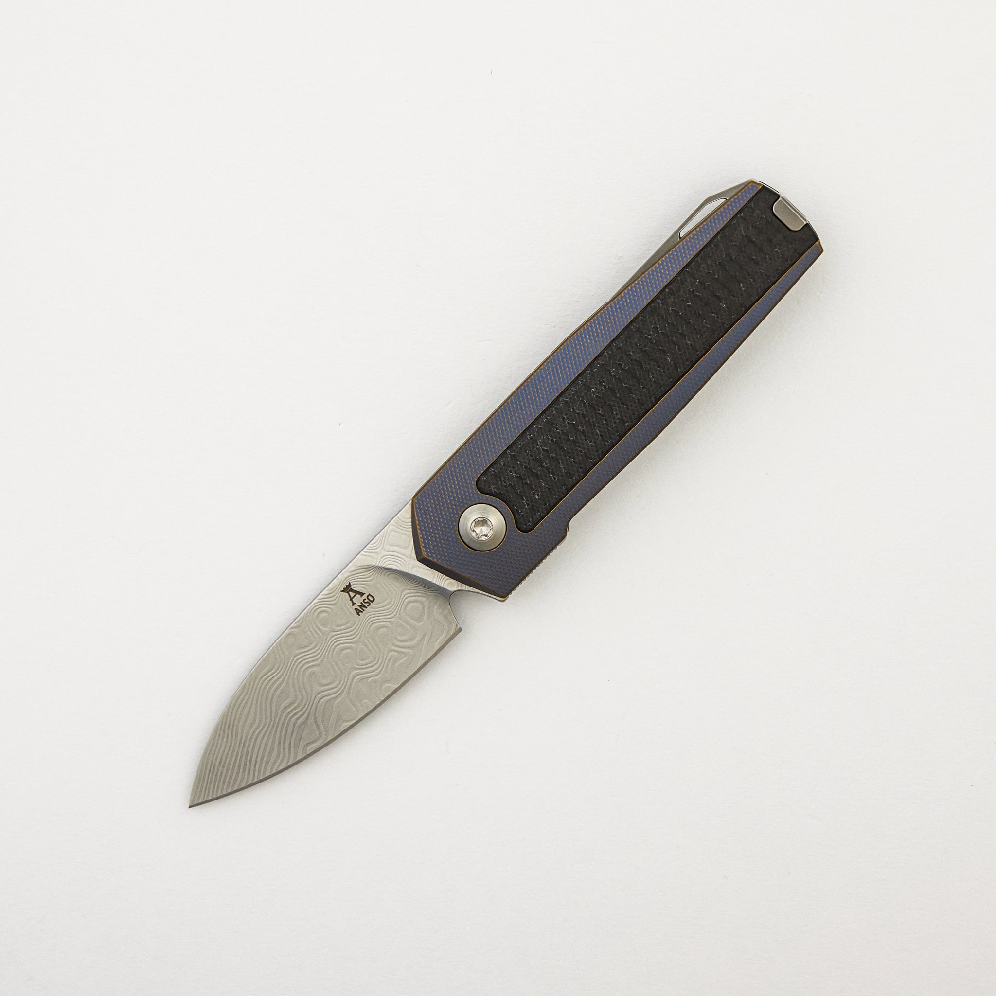 ARN - Kobolt/Satin - Titanium Handle - Carbon Fiber Inlays - Damasteel Blade - #111