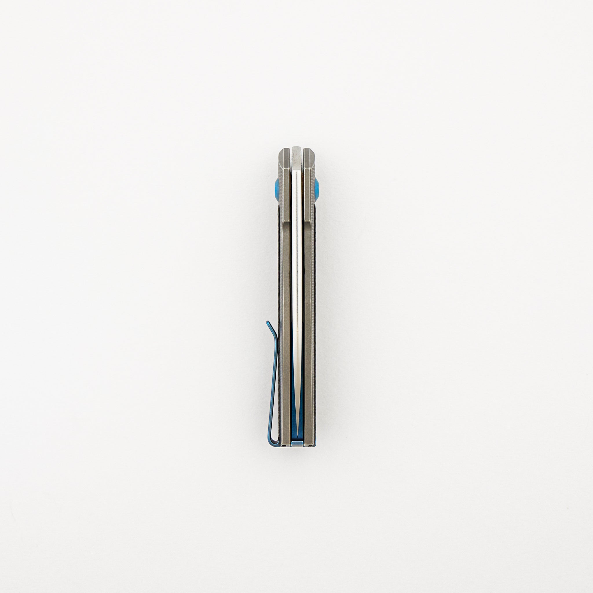 ARN - Grey/Blue - Titanium Handle - Carbon Fiber Inlays - RWL34 Blade - #66