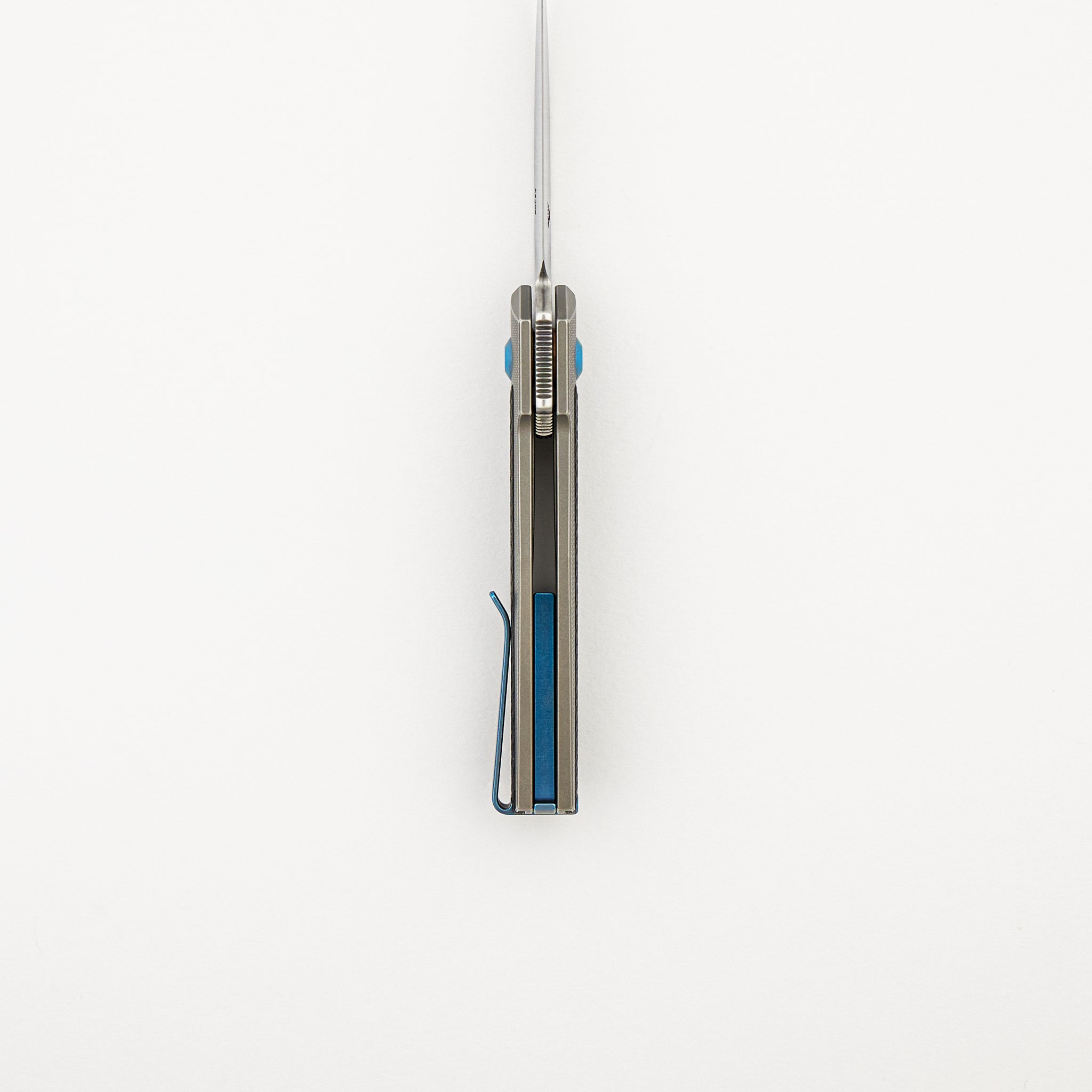 ARN - Grey/Blue - Titanium Handle - Carbon Fiber Inlays - RWL34 Blade - #66