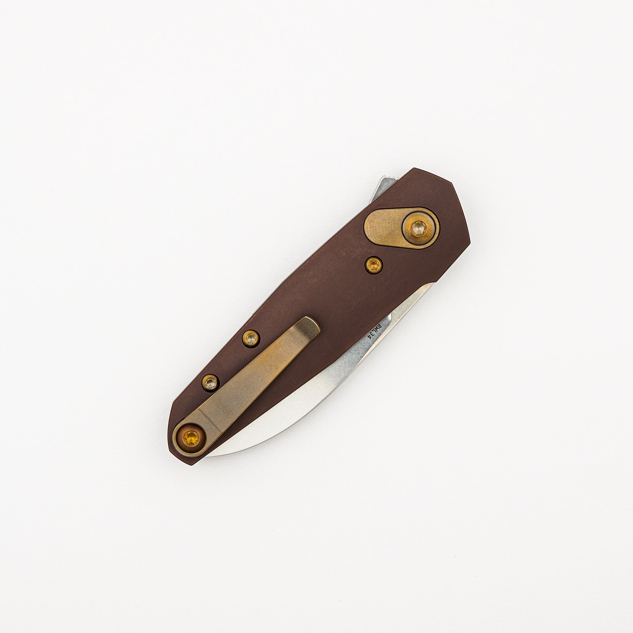 Aros - Amber Steelcon Titanium Handle - RWL34 Blade