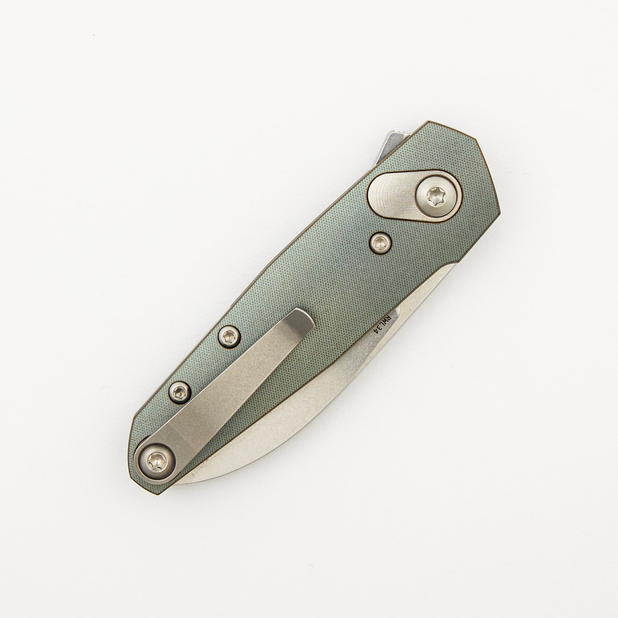 Aros - Cuprum/Satin Titanium Handle - RWL34 Blade
