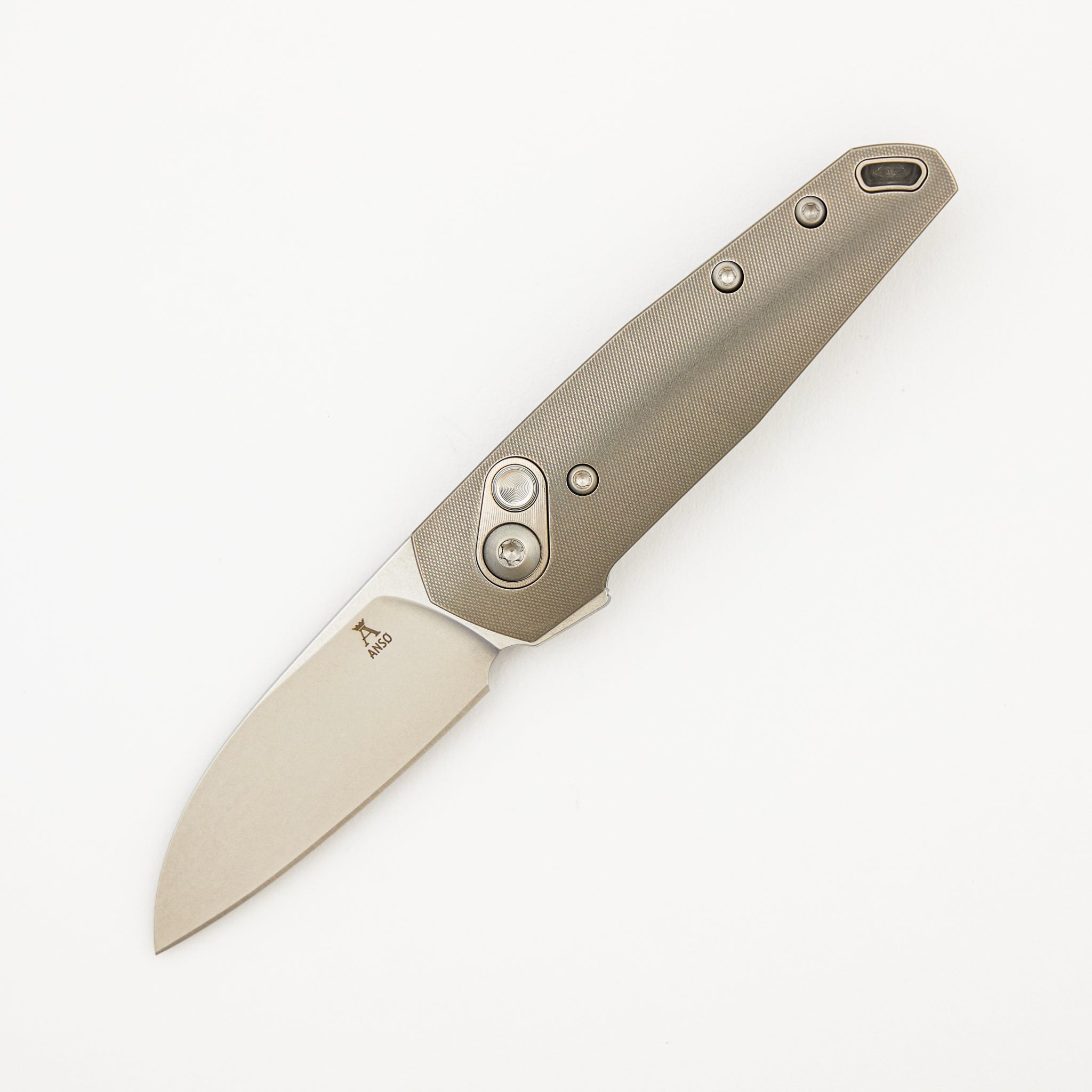 Aros - Grey/Satin Titanium Handle - RWL34 Blade