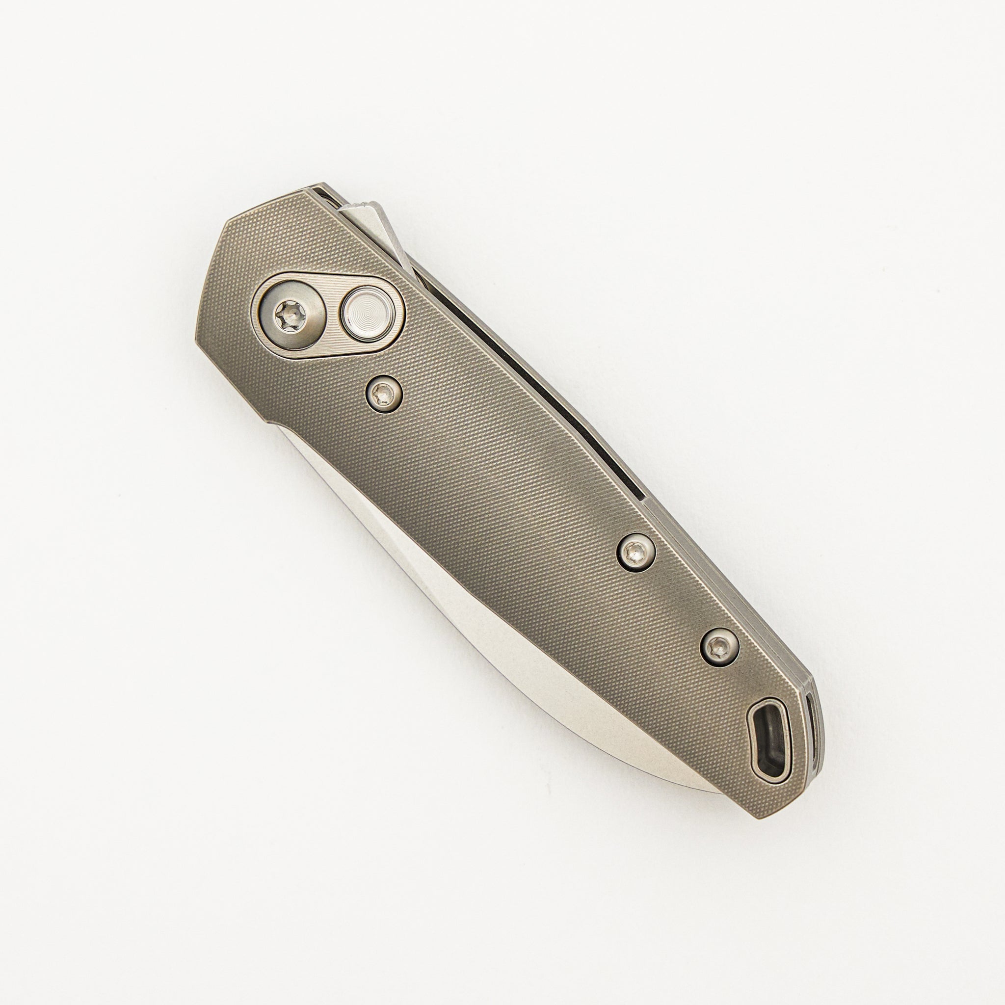 Aros - Grey/Satin Titanium Handle - RWL34 Blade