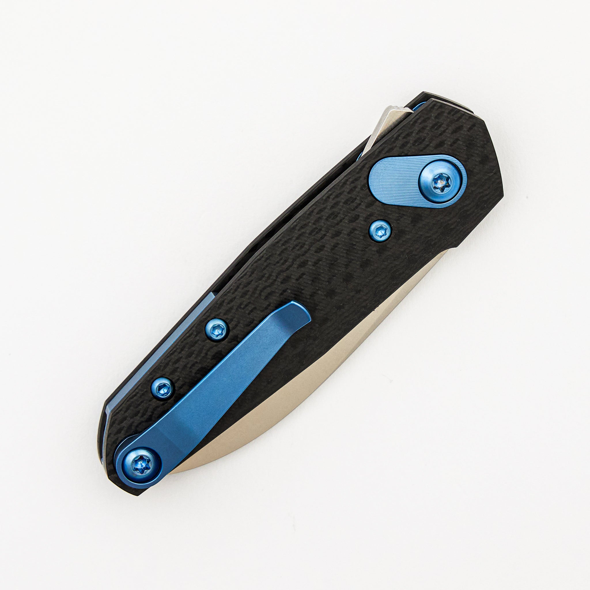 Aros - Blue - Carbon Fiber Handle - RWL34 Blade