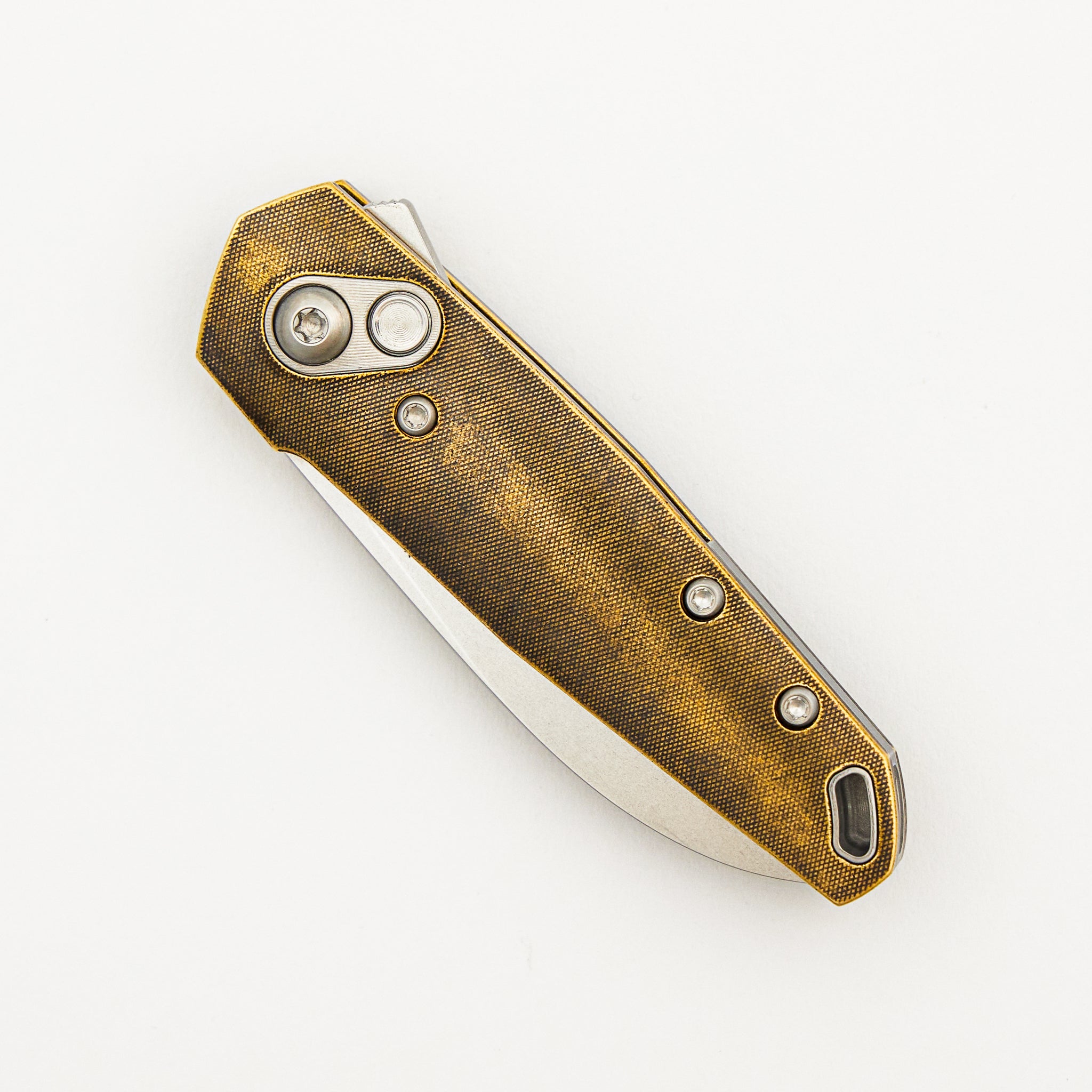 Aros - Satin - Brass Handle - RWL34 Blade