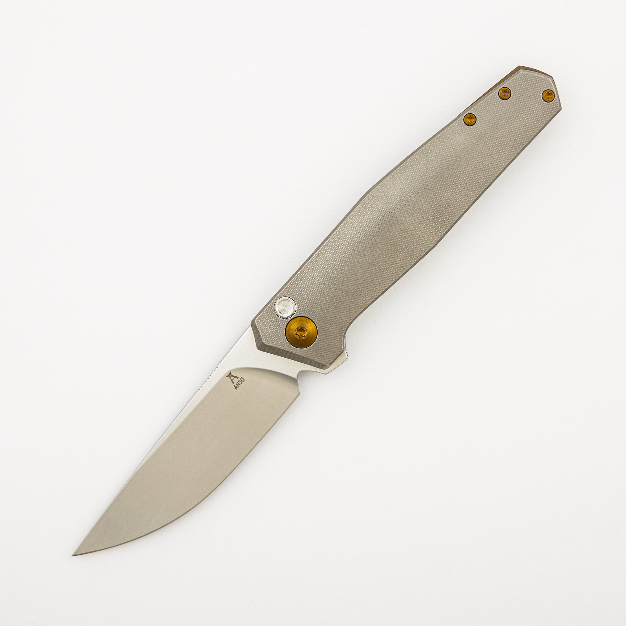 Toko - Grey/Amber Ano Titanium Handle - RWL34 Blade