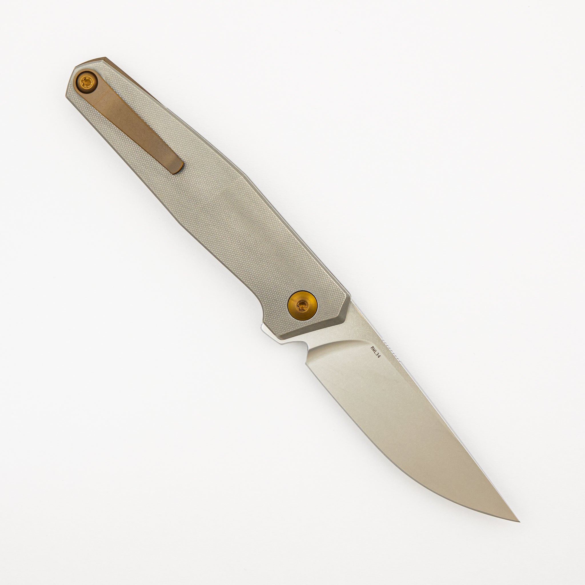 Toko - Grey/Amber Ano Titanium Handle - RWL34 Blade