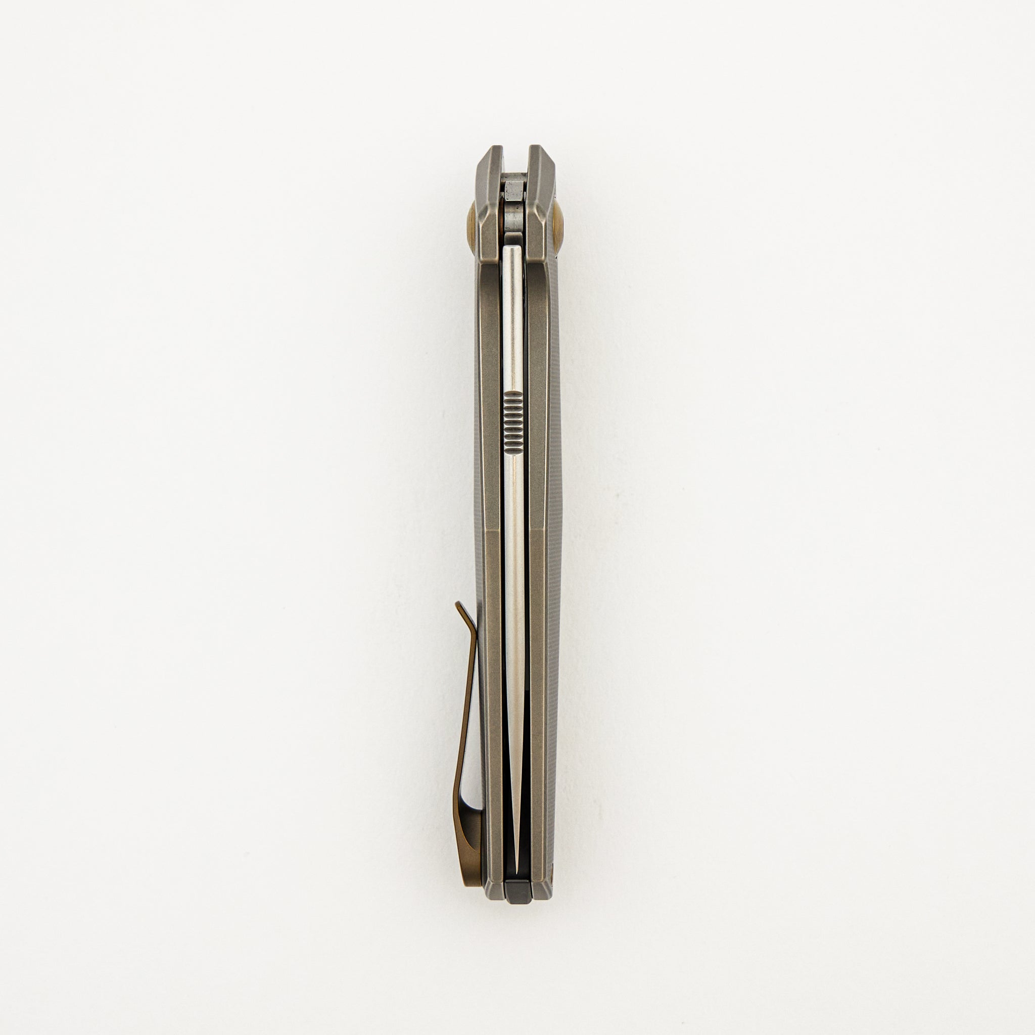 Toko - Grey/Amber Titanium Handle - Zirconium Backspacer - RWL34 Blade