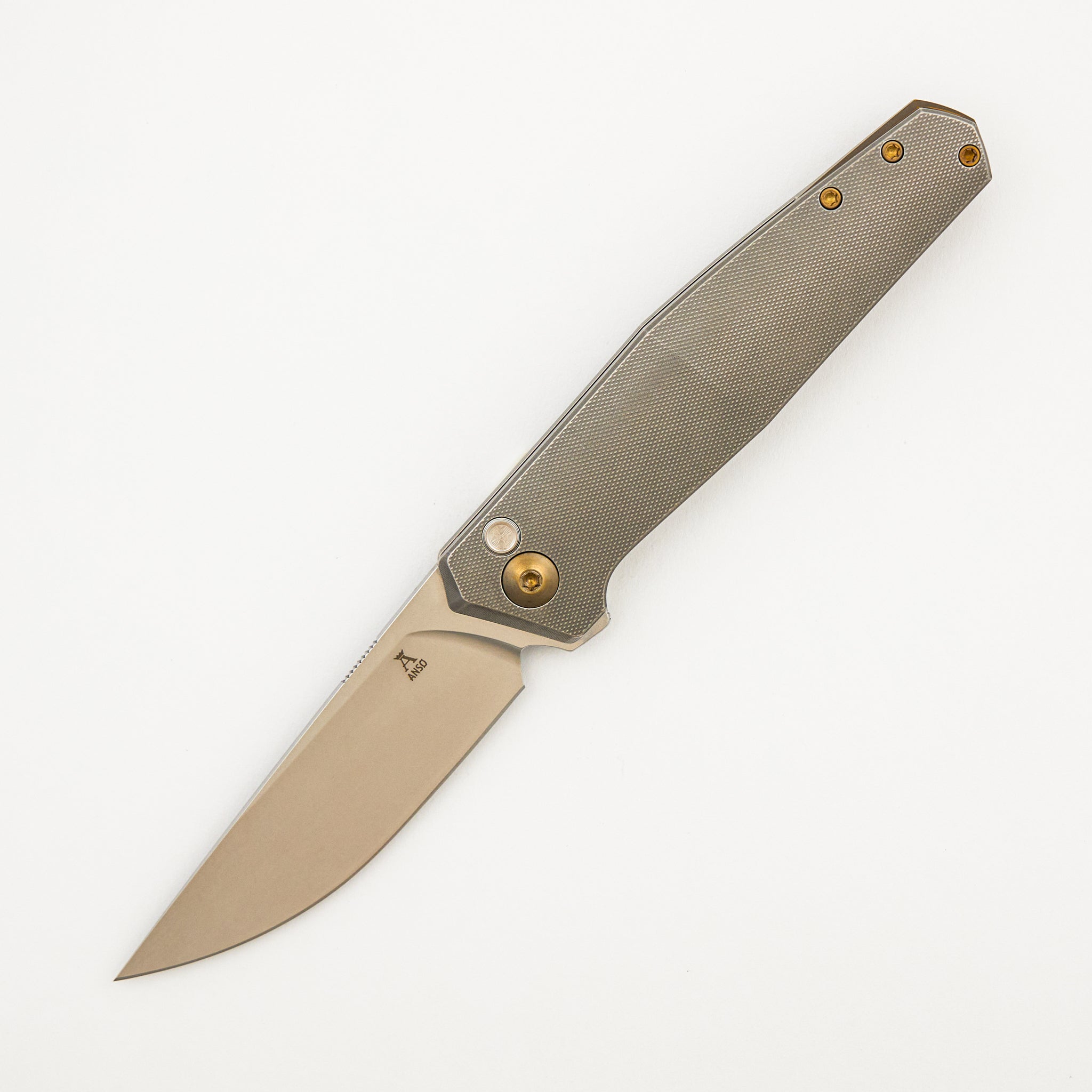 Toko - Grey/Amber Titanium Handle - RWL34 Blade