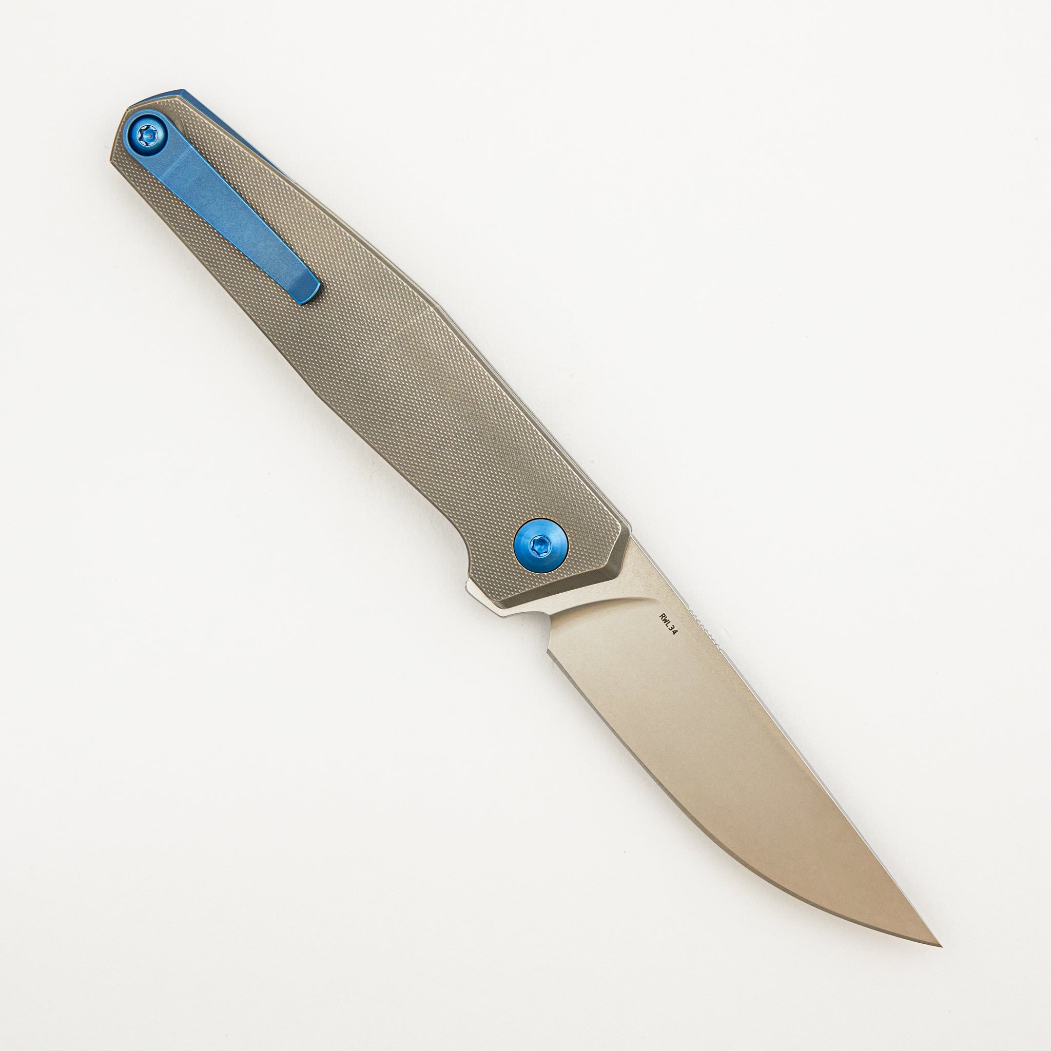 Toko - Grey/Blue Titanium Handle - RWL34 Blade