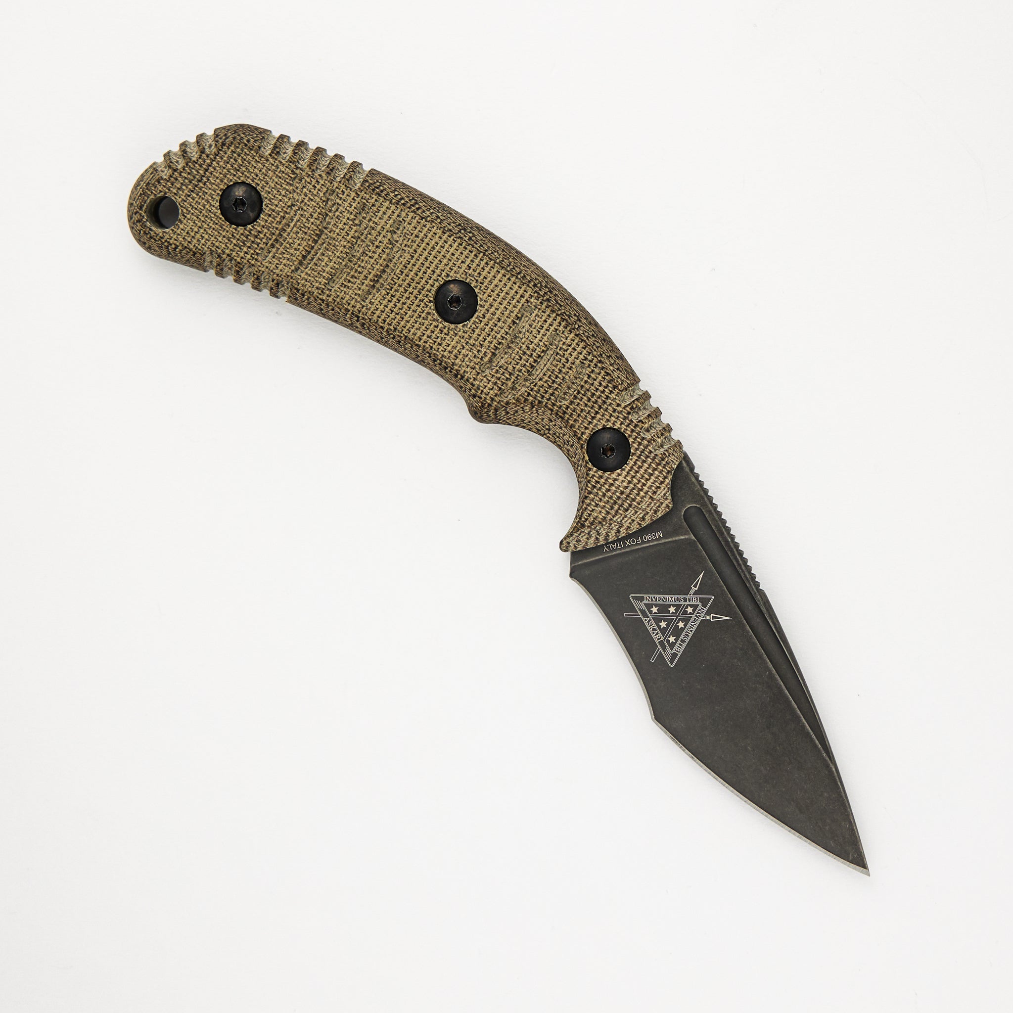 ASKARI – DARK STONEWASH BLADE – MICARTA HANDLE