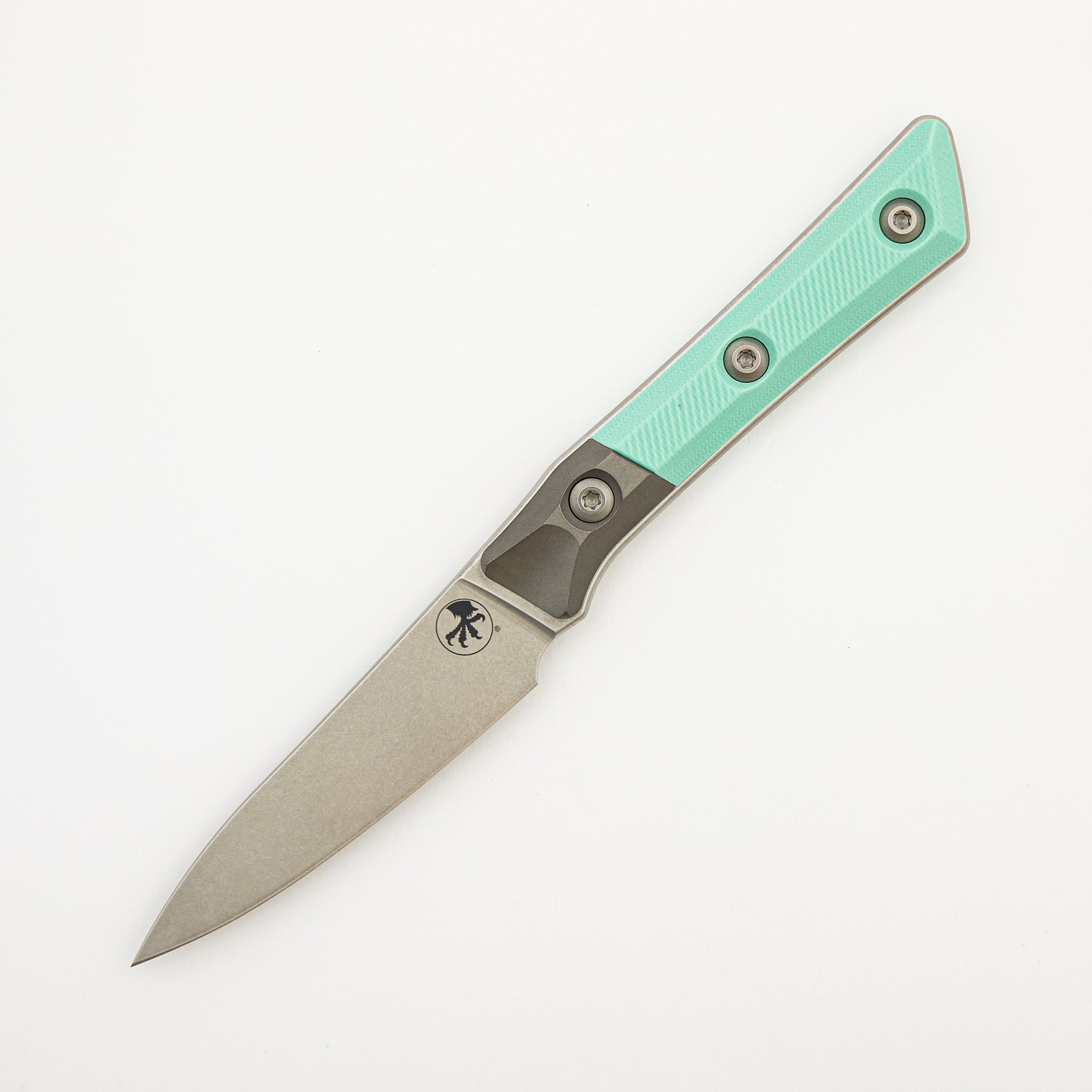 Paring Knife - G10 Caribbean Blue - Bead Blast Bolster - Stonewash Standard - 3500B-10 CA