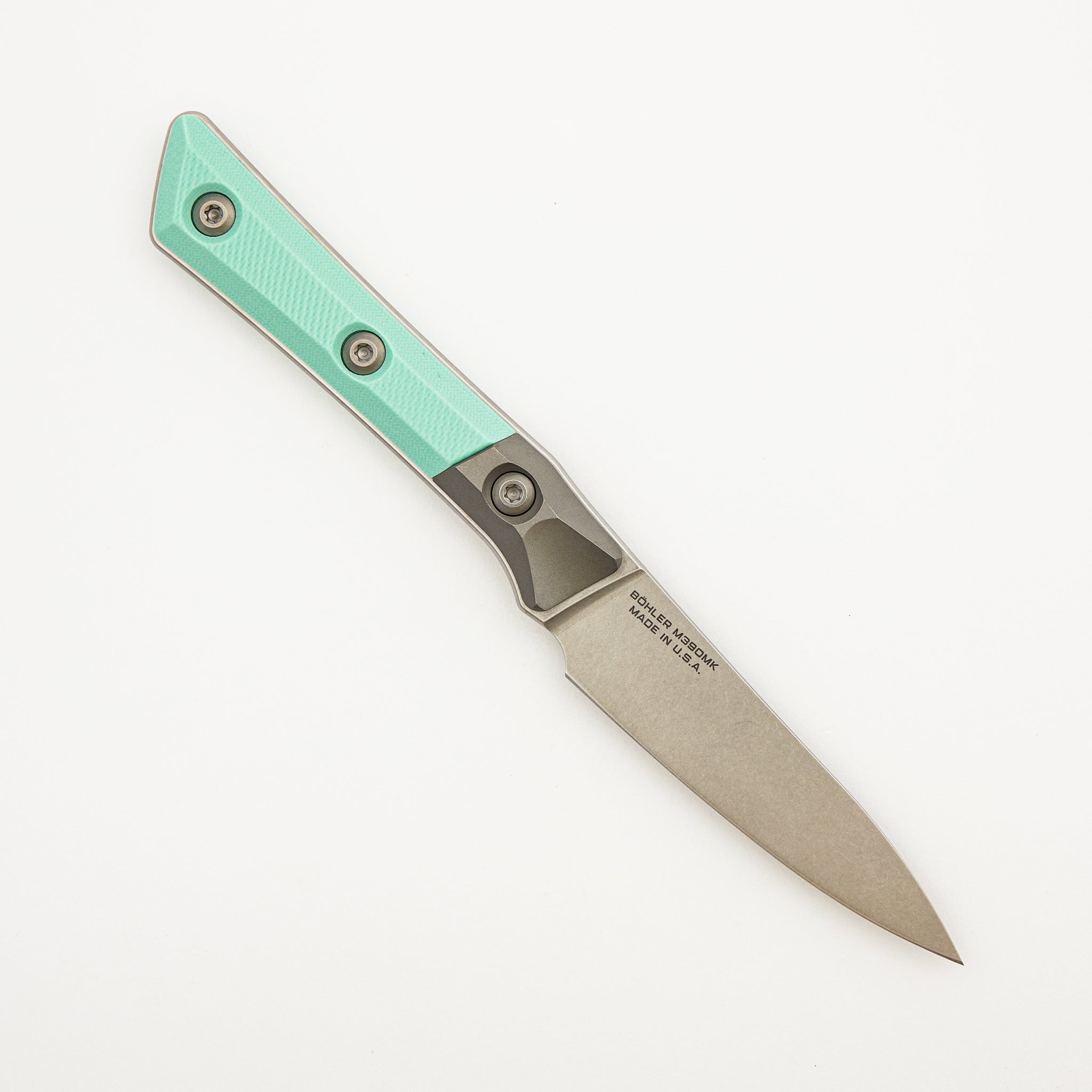Paring Knife - G10 Caribbean Blue - Bead Blast Bolster - Stonewash Standard - 3500B-10 CA