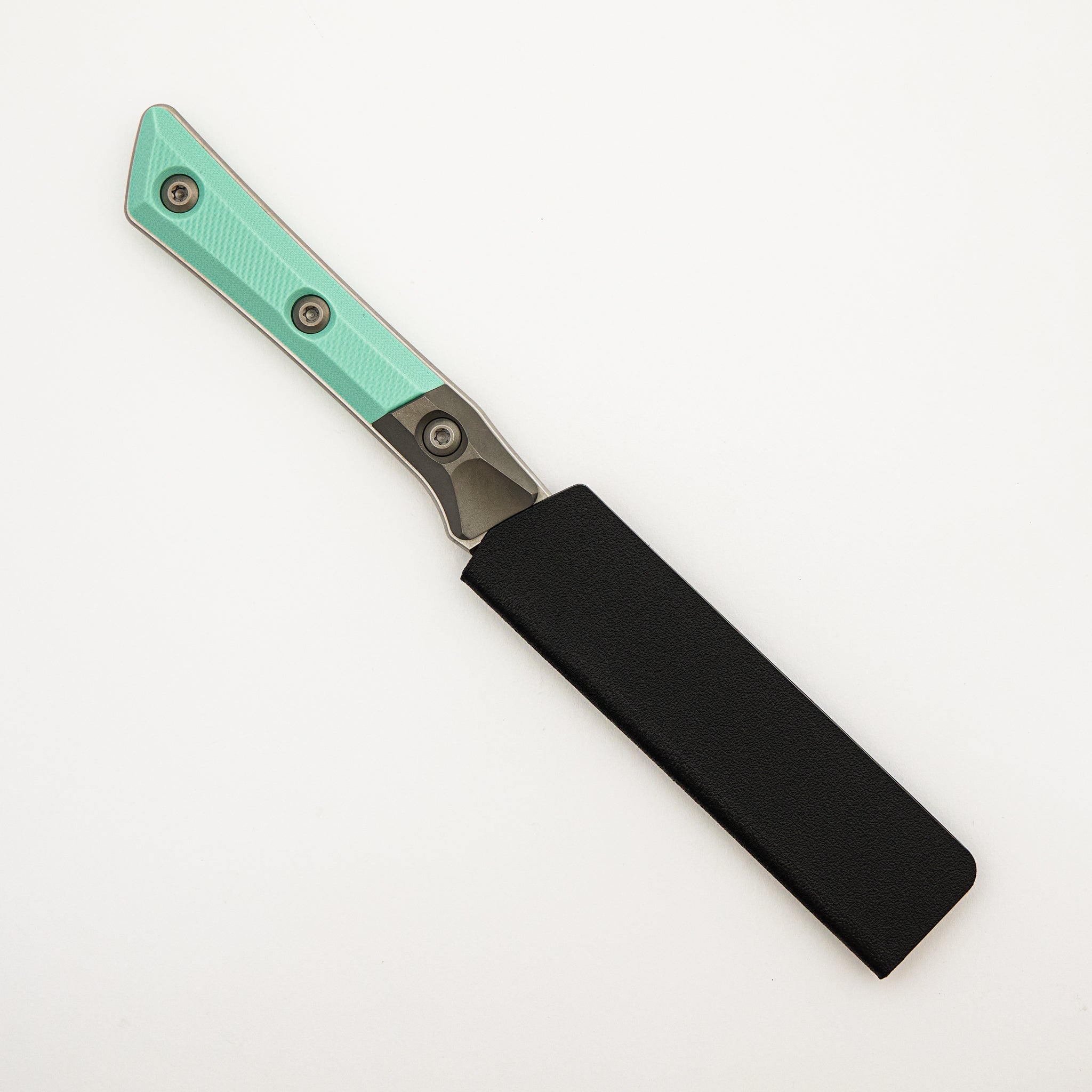 Paring Knife - G10 Caribbean Blue - Bead Blast Bolster - Stonewash Standard - 3500B-10 CA