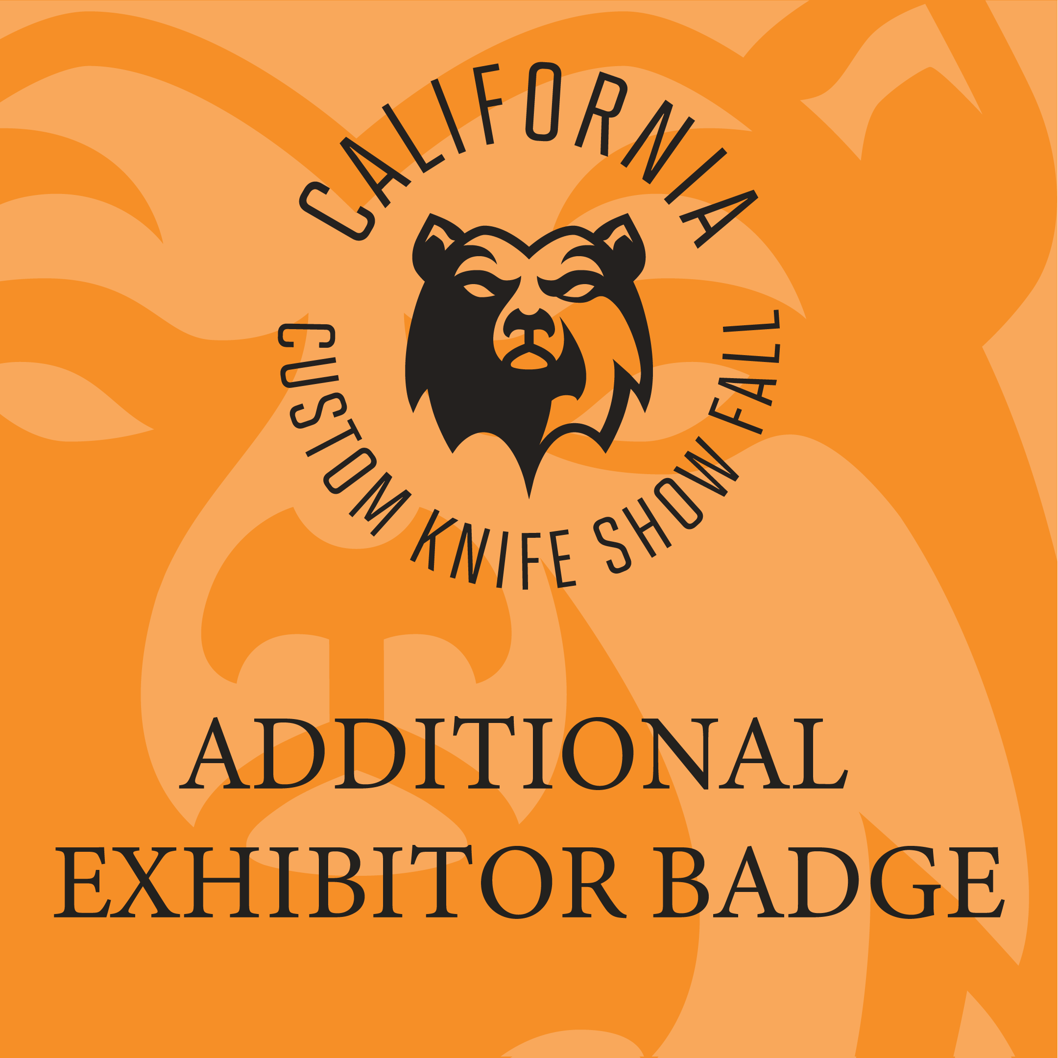 2026 CCKS FALL SHOW - ADDITIONAL EXHIBITOR BADGE
