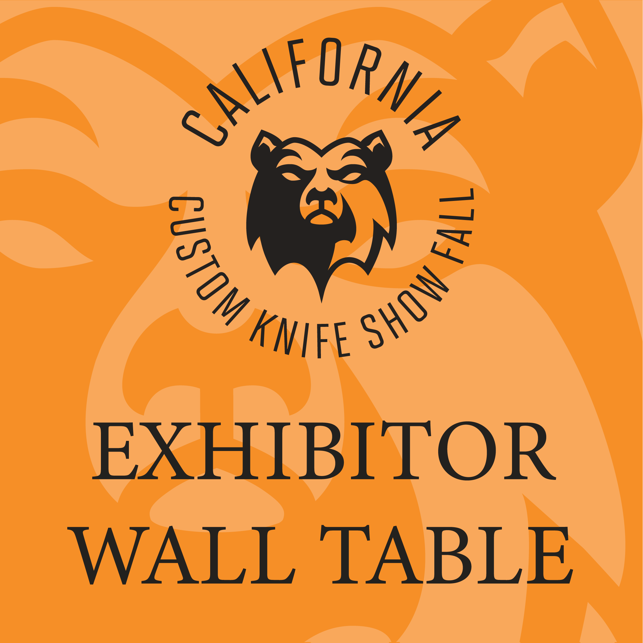 2026 CCKS FALL: Exhibitor Wall Table