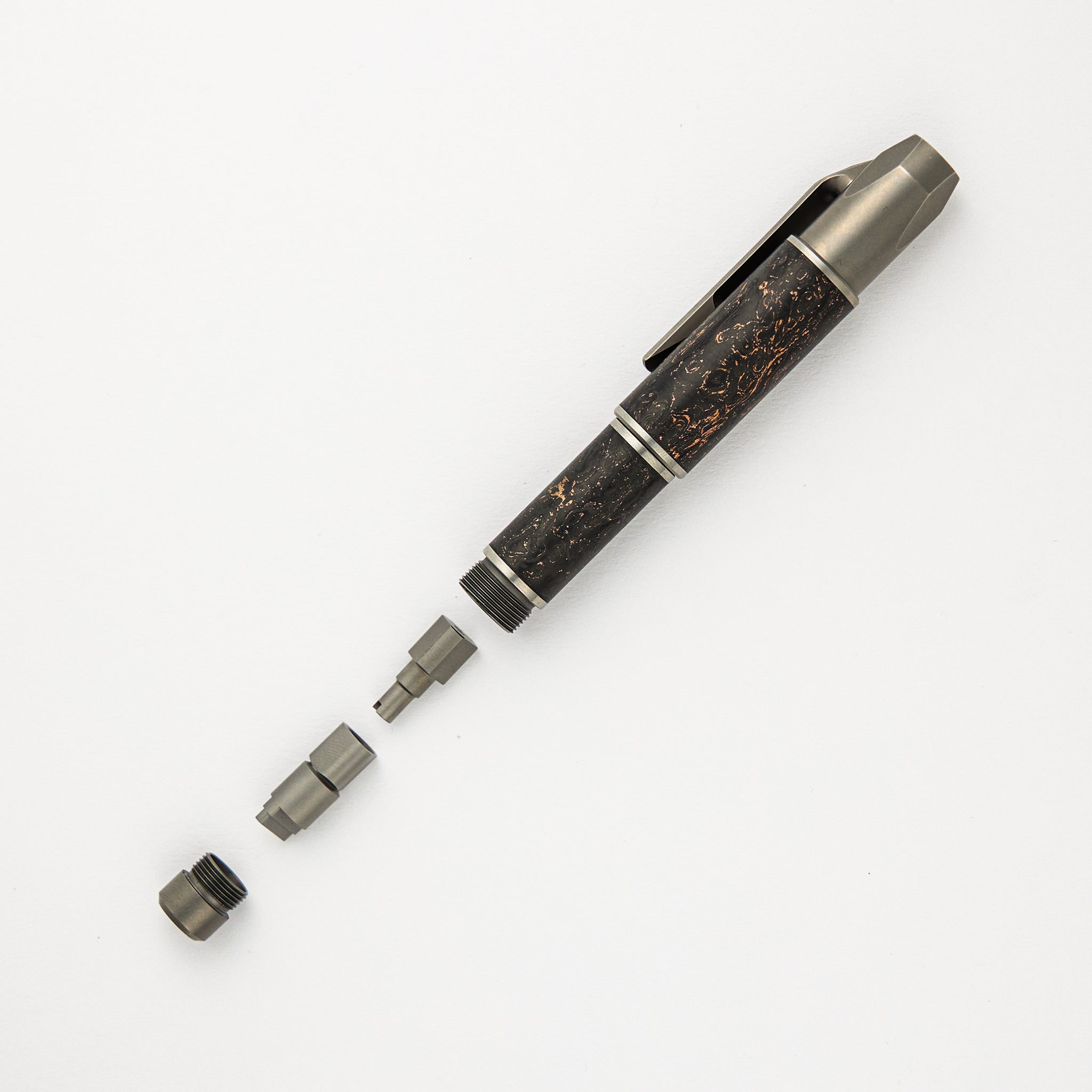 Custom Division Pen Tool - Bronze Carbon Fiber
