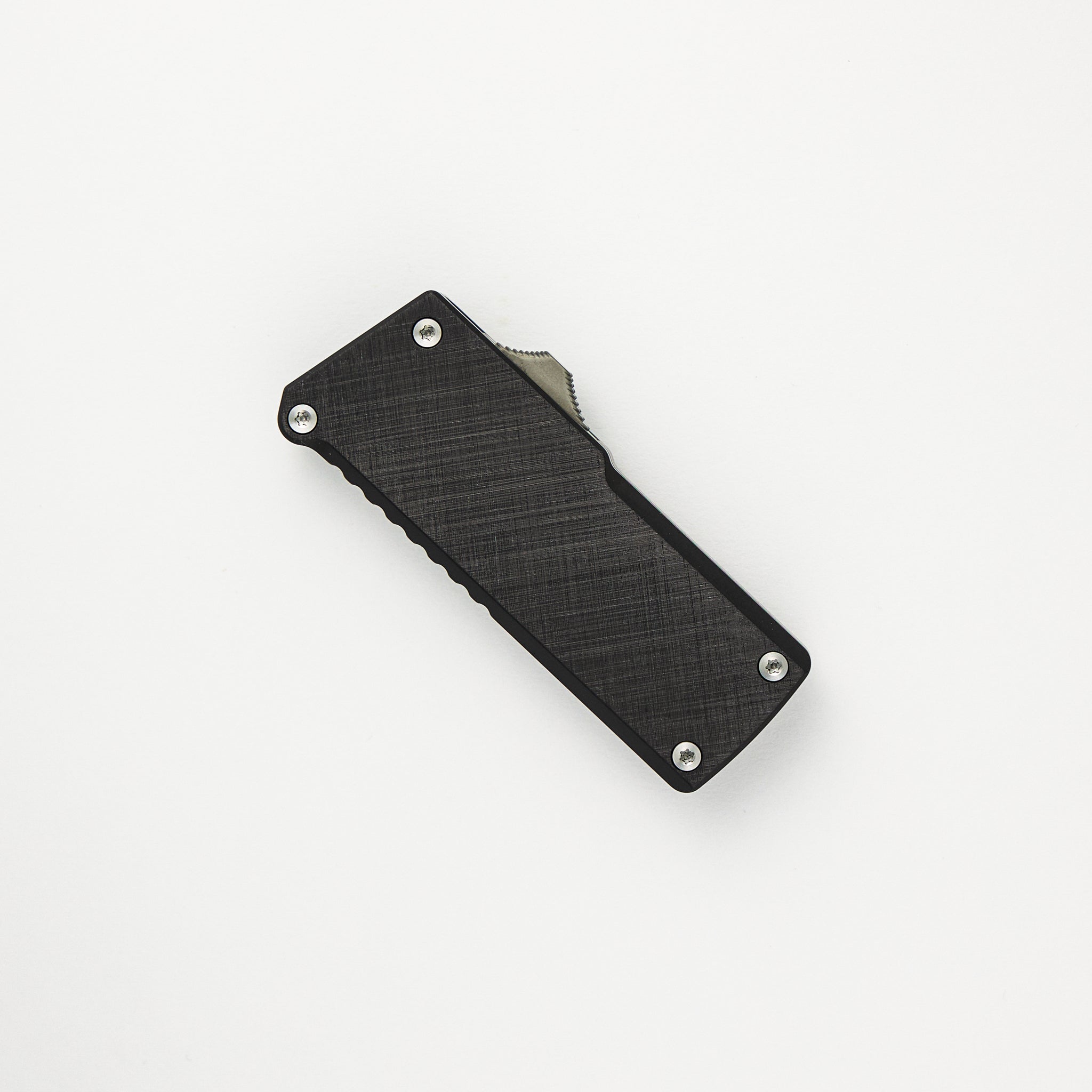 C.H.U.B OTF Utility Razor - Black Cross-Hatch Aluminum Handle