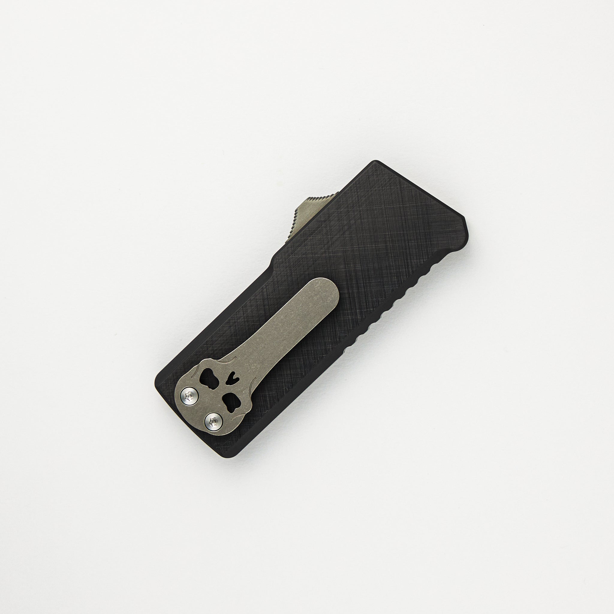 C.H.U.B OTF Utility Razor - Black Cross-Hatch Aluminum Handle