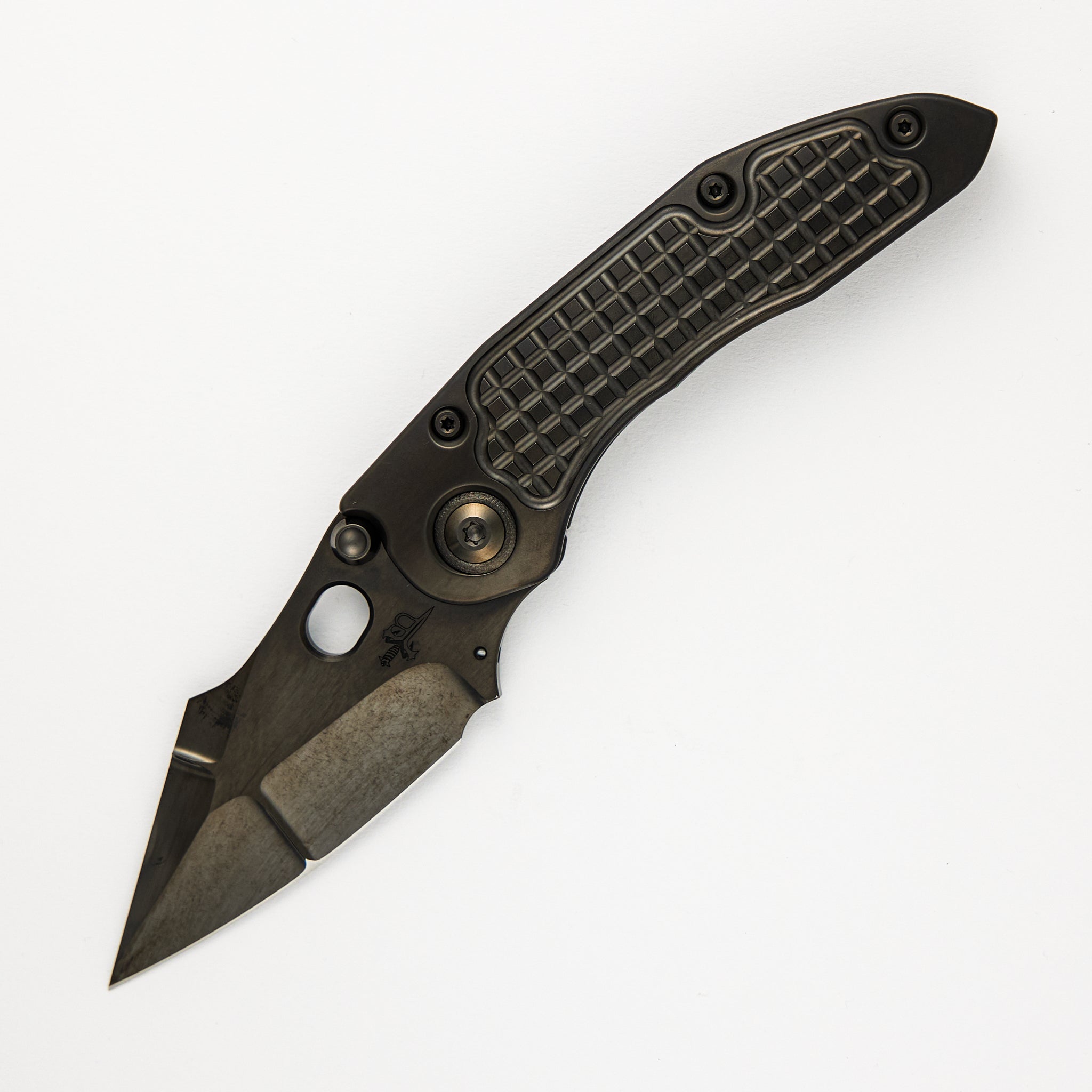 Marfione Custom Knives / Borka Blades Collaboration Blackout Frag Stitch