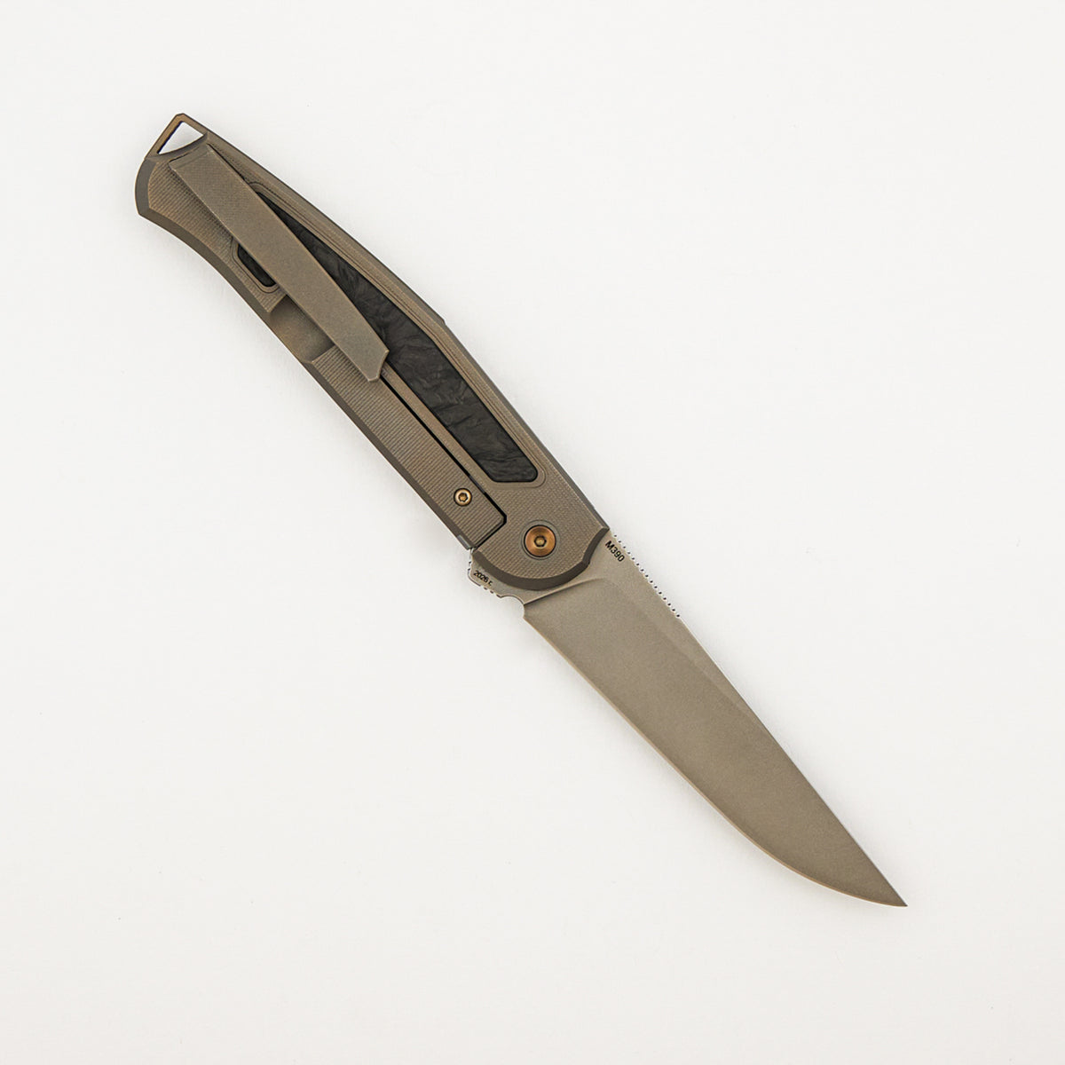 Hummingbird XL - M390 Blade - Titanium/Carbon Fiber Handle