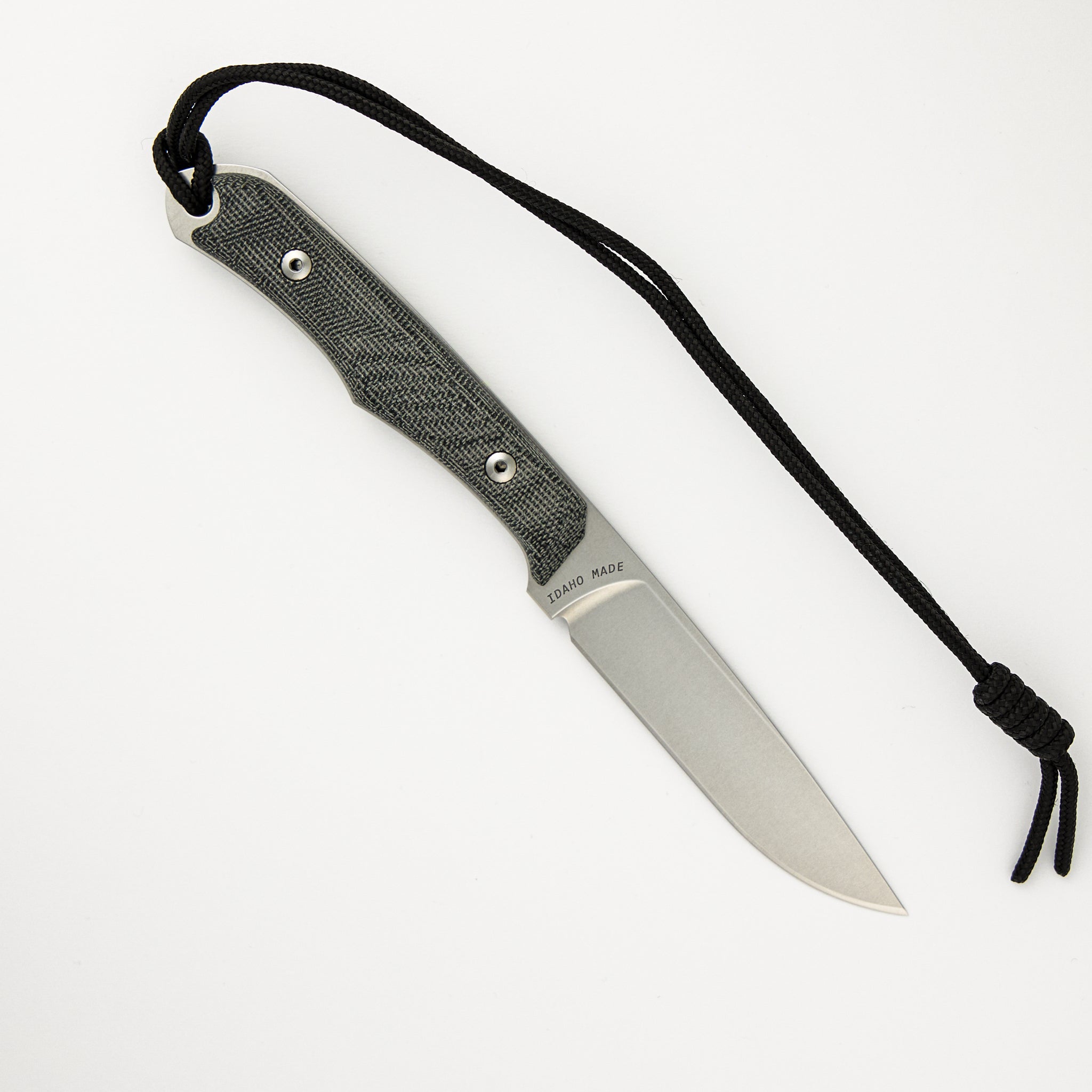 Inyoni Black Canvas Micarta Fixed Blade INY-1000