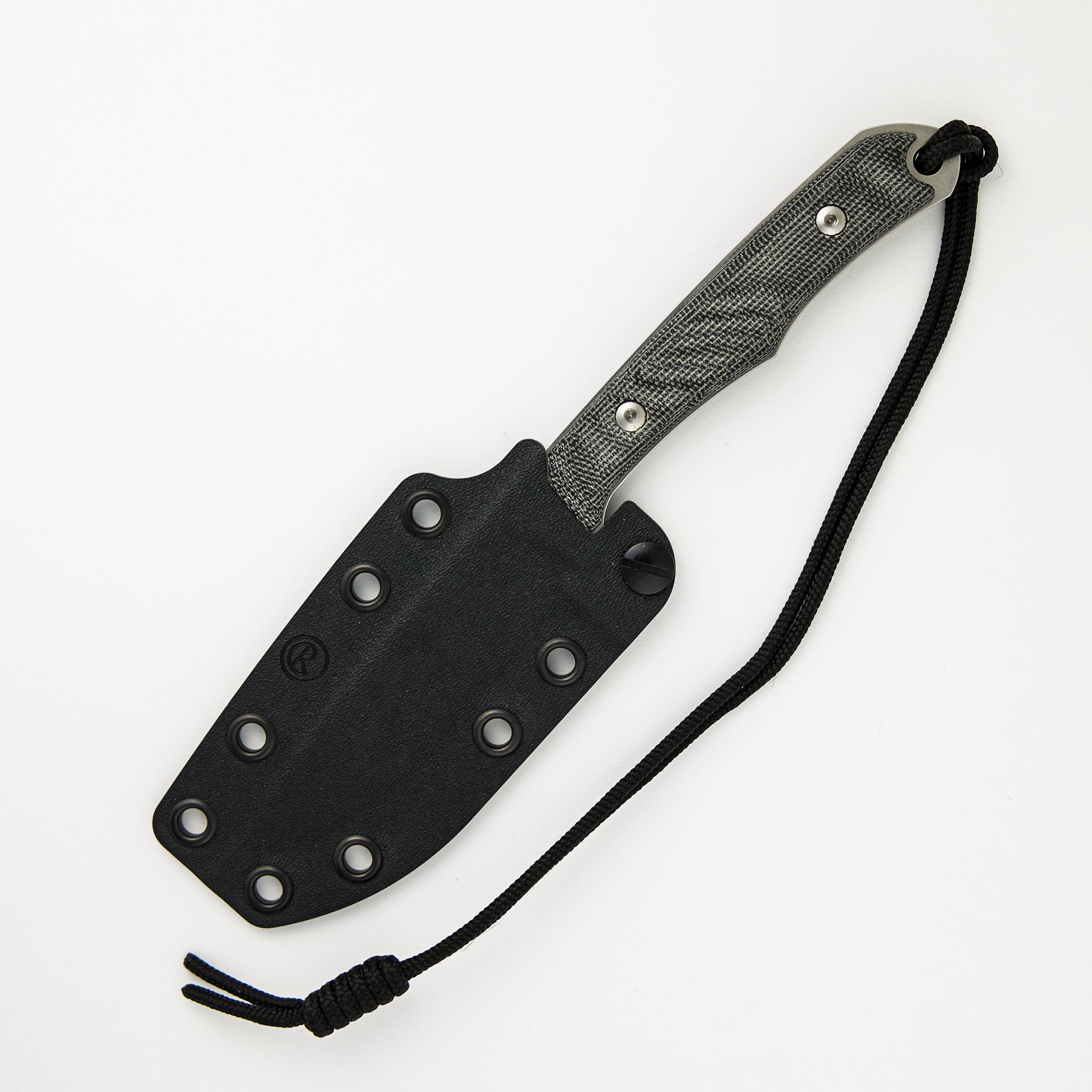 Inyoni Black Canvas Micarta Fixed Blade INY-1000