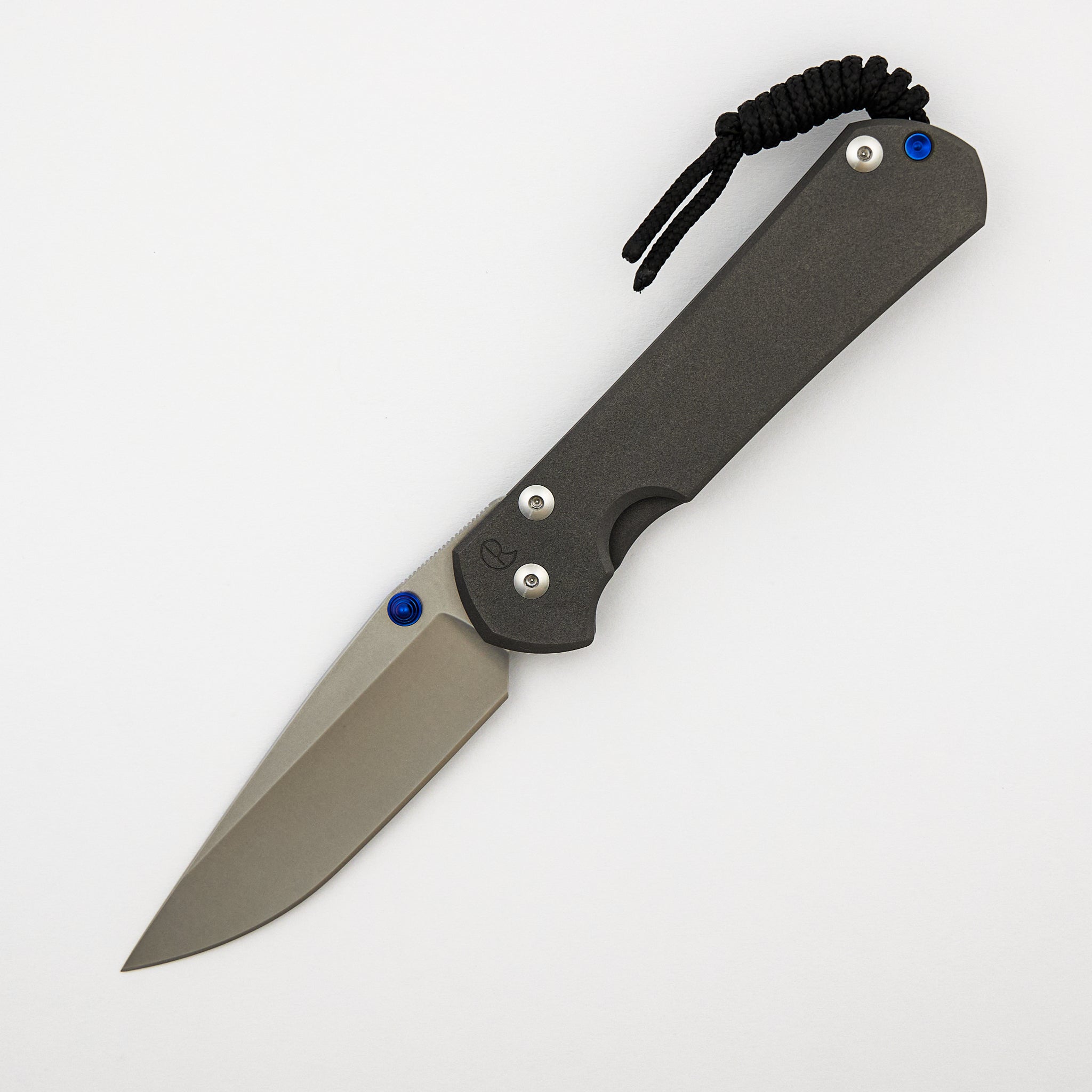 Large Sebenza 31 - Drop Point CPM MagnaCut Blade - MIM Clip - Blue Double Thumb Lugs