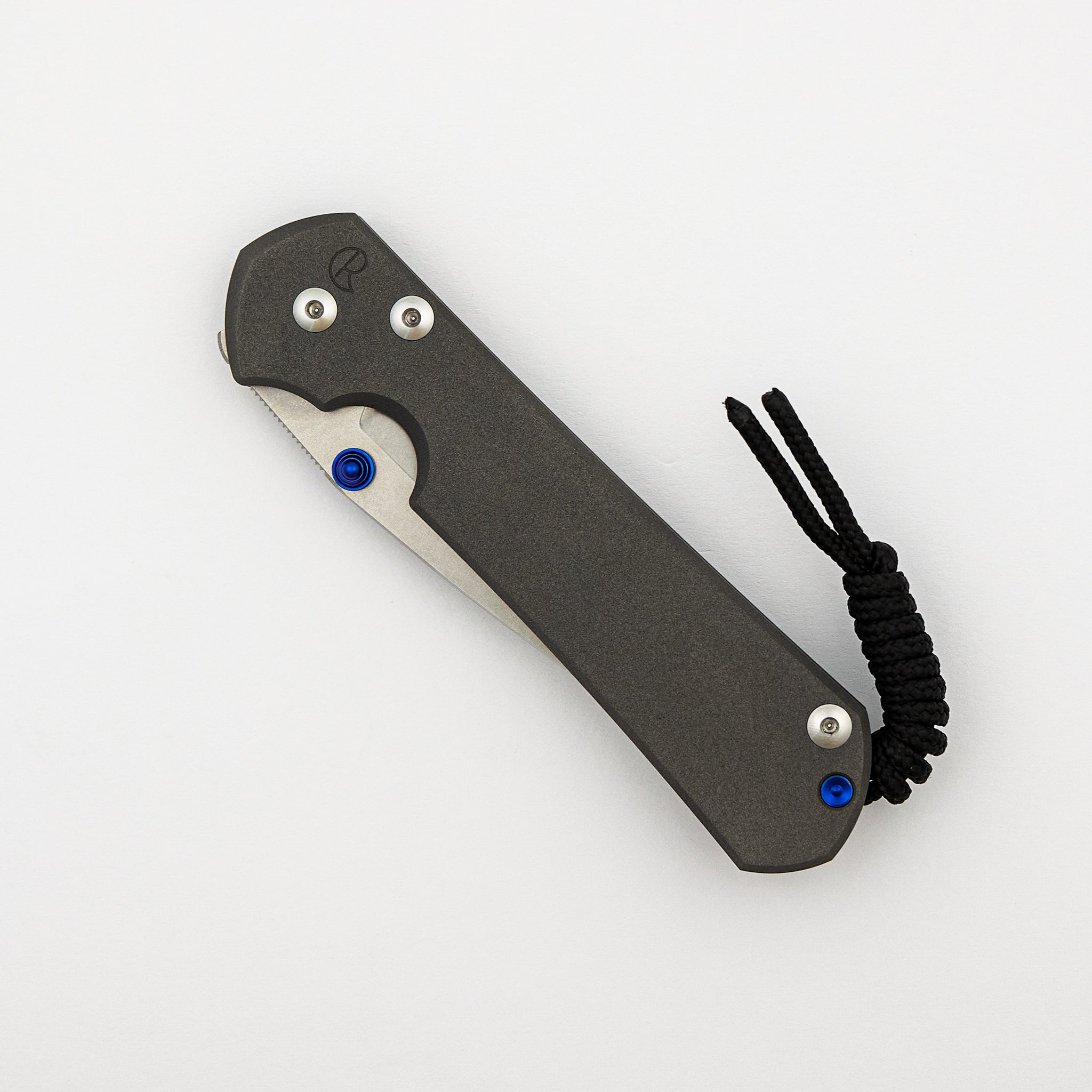 Large Sebenza 31 - Drop Point CPM MagnaCut Blade - MIM Clip - Blue Double Thumb Lugs