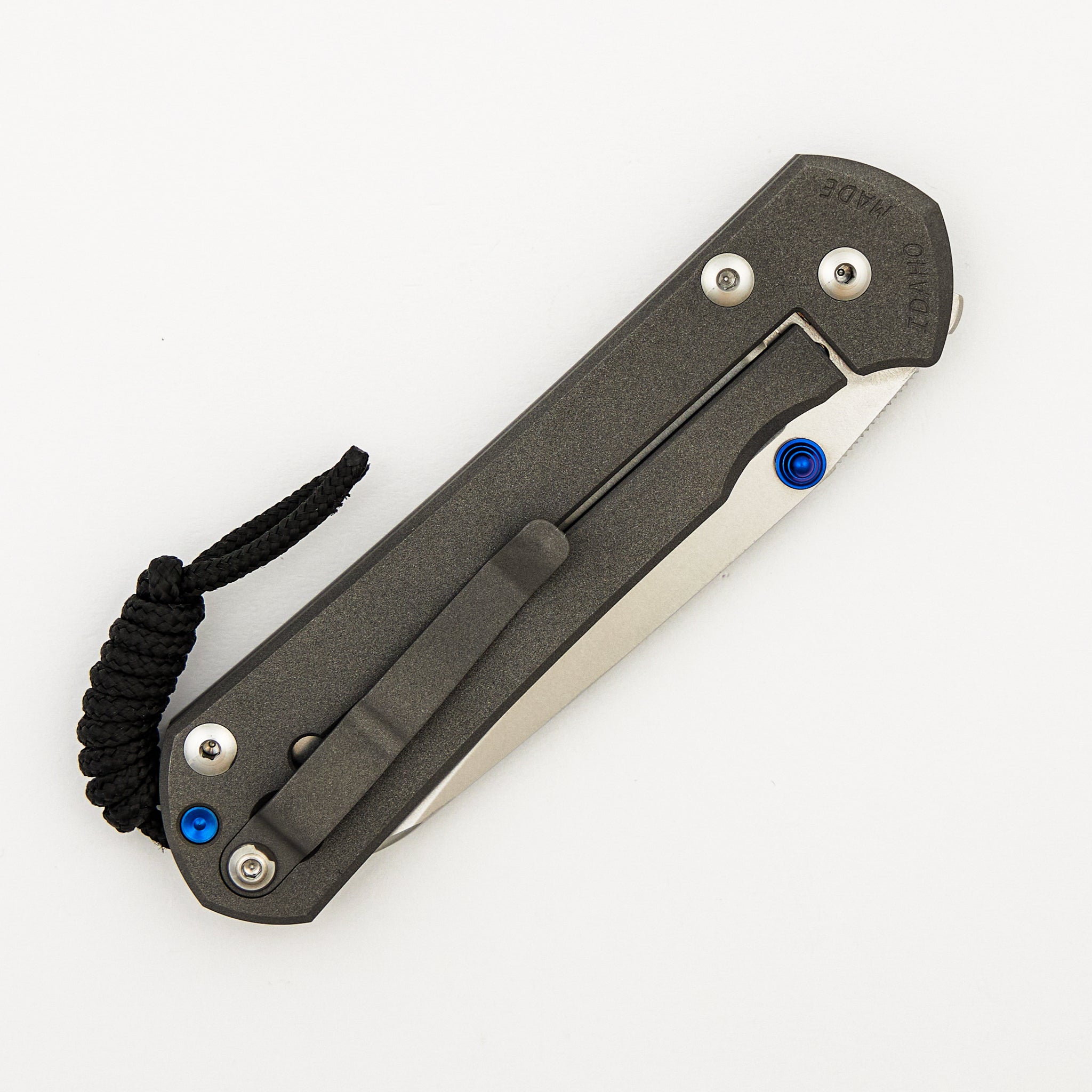 Large Sebenza 31 - Insingo CPM MagnaCut Blade - Blue Double Thumb Lugs