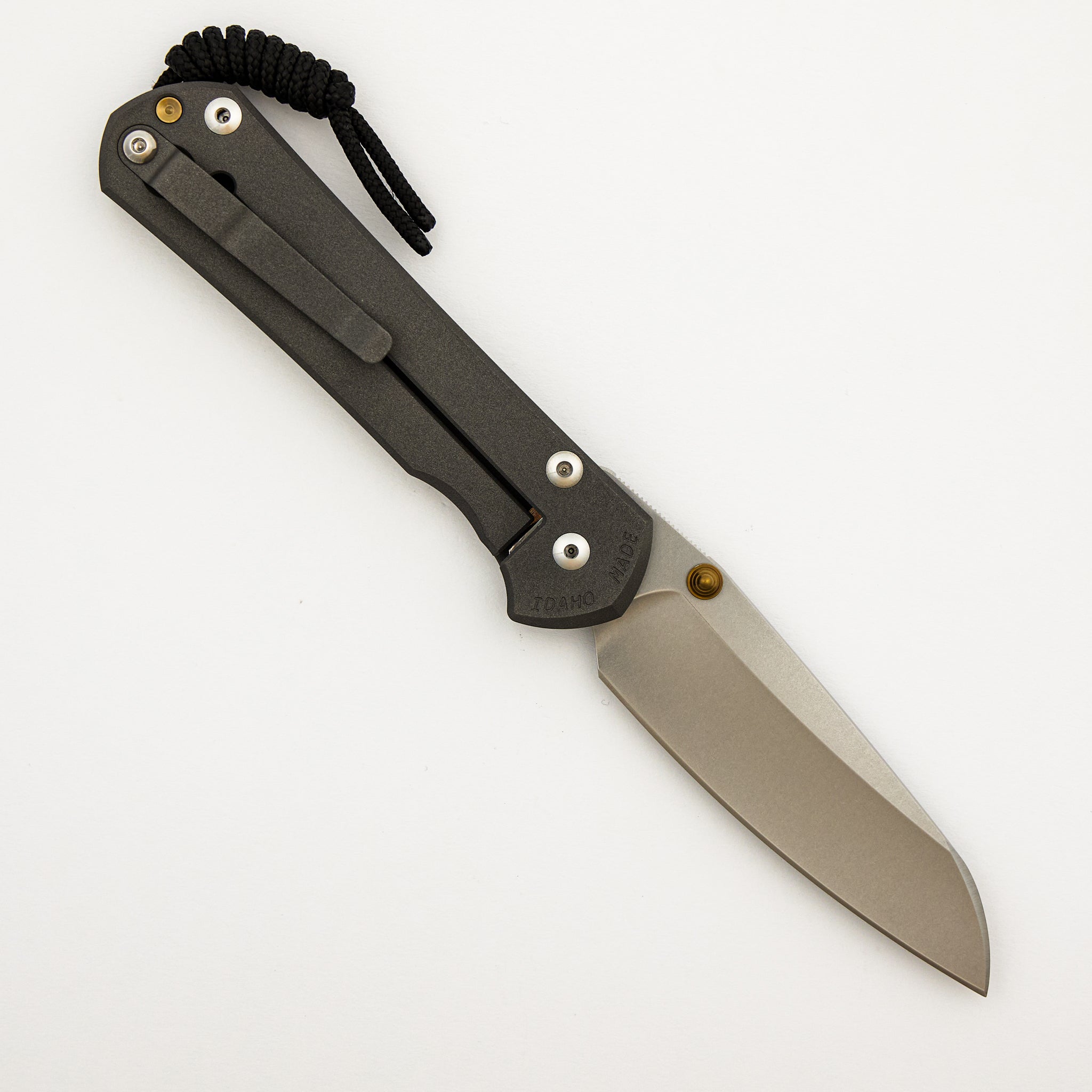 Large Sebenza 31 - Insingo CPM MagnaCut Blade - Gold Double Thumb Lugs