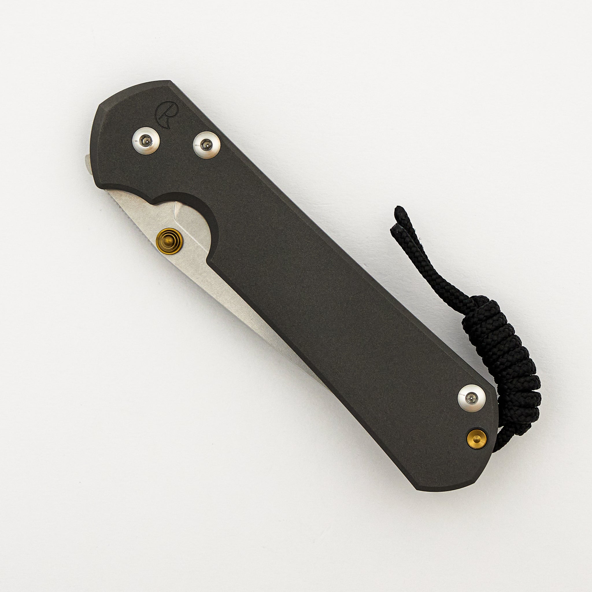 Large Sebenza 31 - Tanto CPM MagnaCut Blade - Gold Double Thumb Lugs