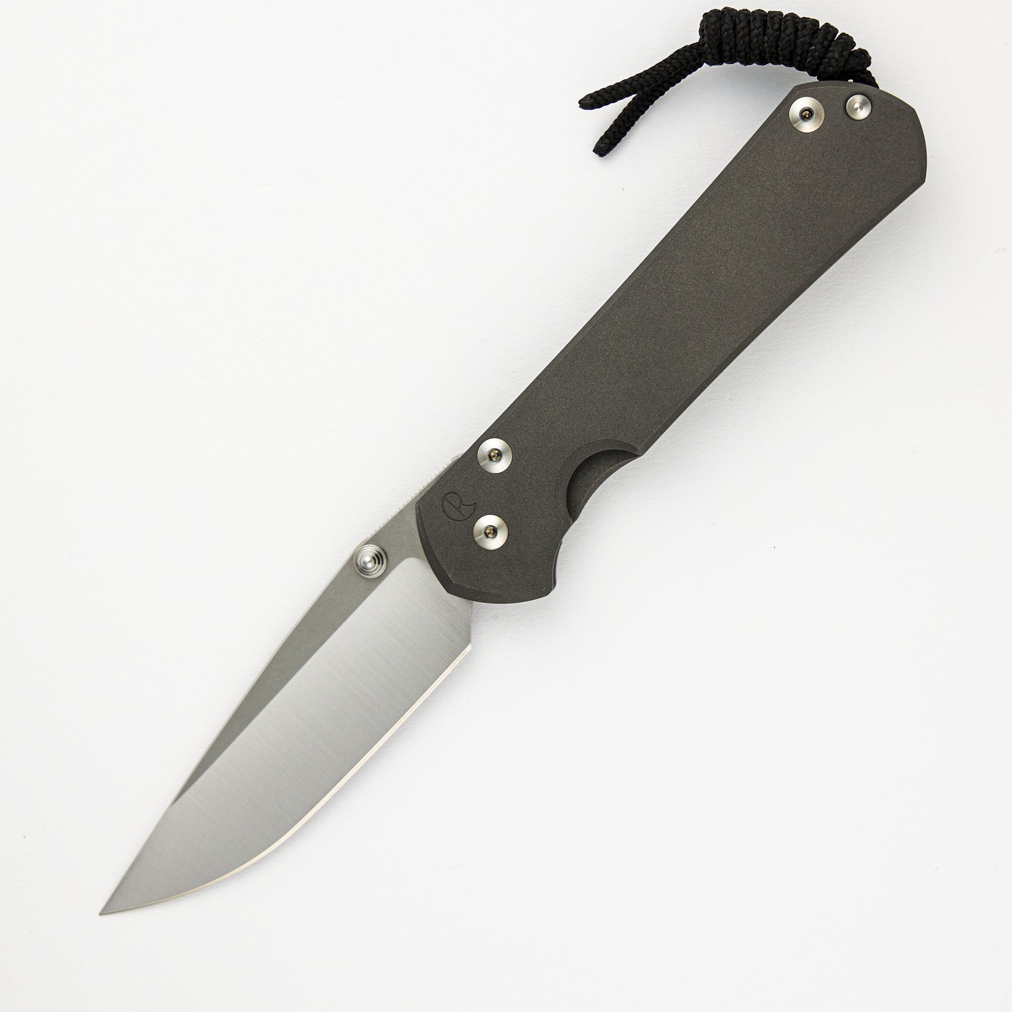 LARGE SEBENZA 31 – POLISHED CPM MAGNACUT BLADE – SILVER DOUBLE THUMB LUGS