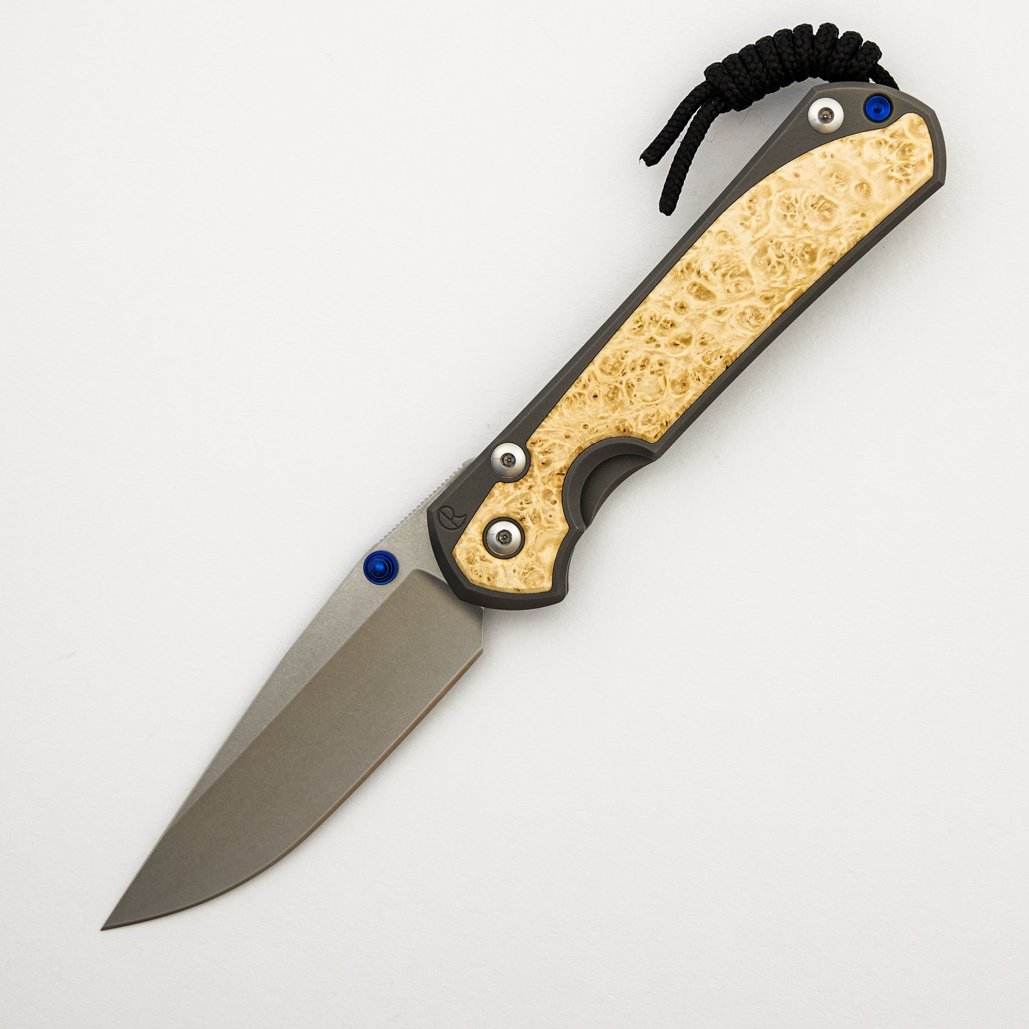 Large Sebenza 31 - Box Elder Inlay - Drop Point CPM MagnaCut Blade - M