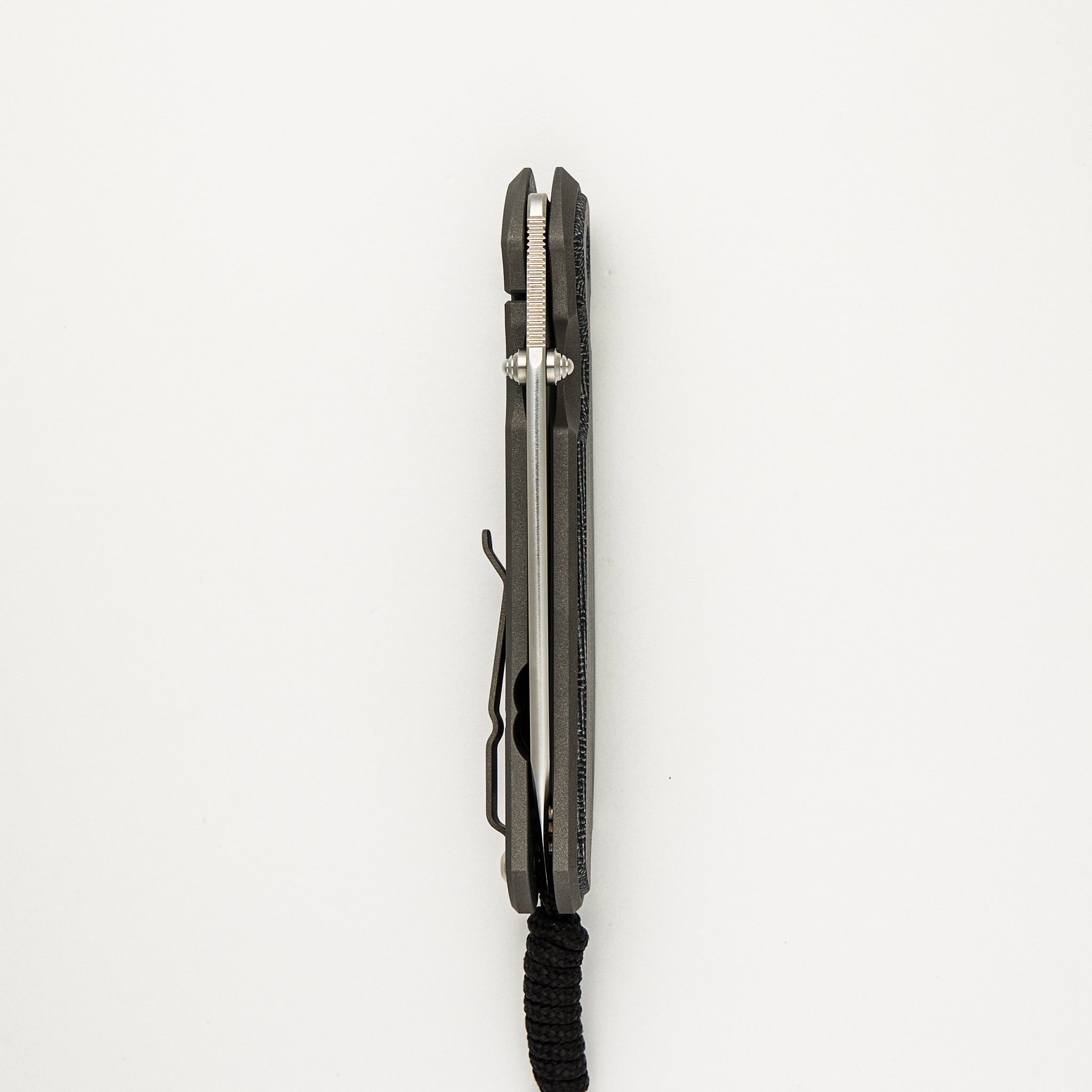 Large Sebenza 31 Black Canvas Micarta Inlay - Insingo CPM MagnaCut Blade - Silver Double Thumb Lugs