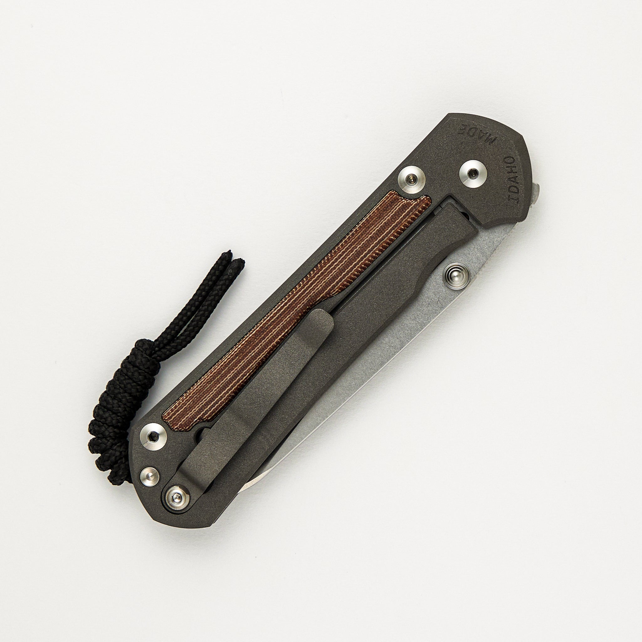 Large Sebenza 31 - Insingo CPM MagnaCut Blade - Natural Canvas Micarta Inlays - Silver Double Thumb Lugs