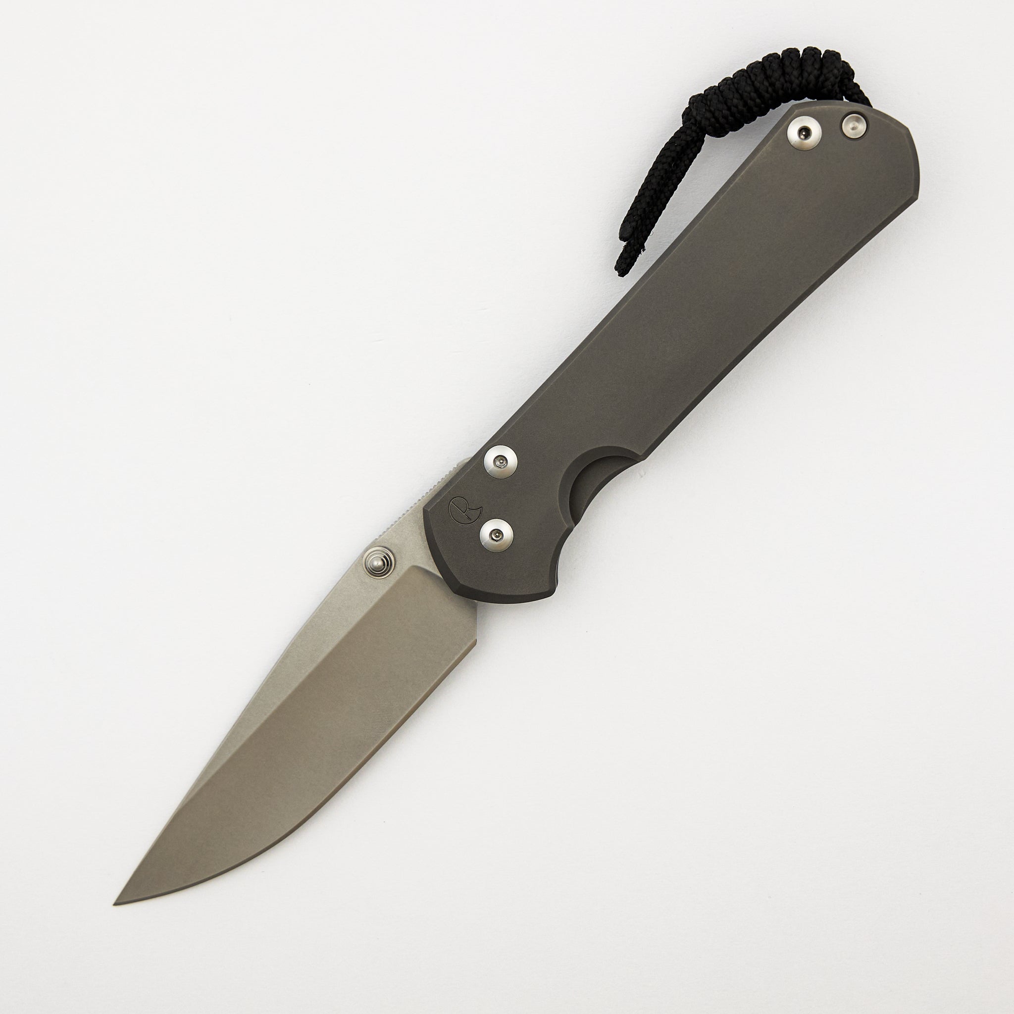 Large Sebenza 31 - Glass Blasted - Drop Point CPM MagnaCut Blade - Silver Double Thumb Lugs