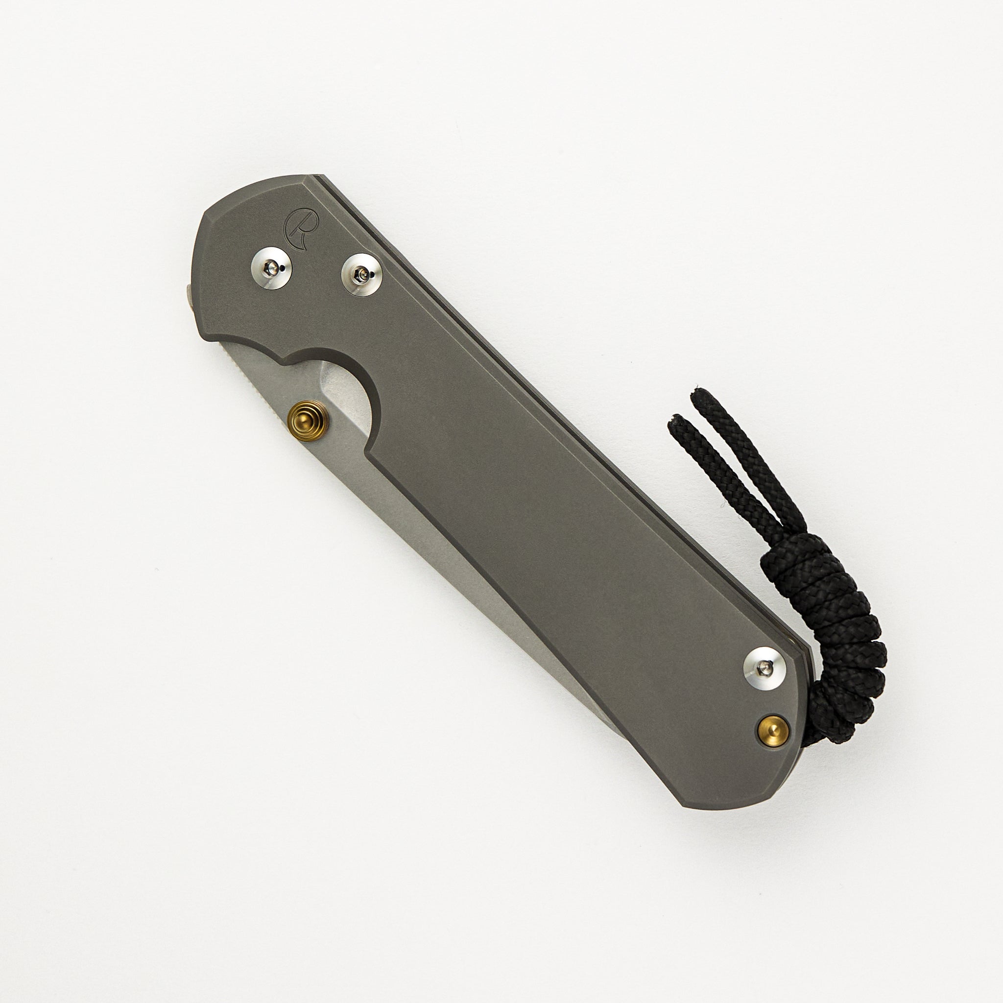 Large Sebenza 31 - Insingo CPM MagnaCut Blade - Glass Blasted - Gold Double Lugs