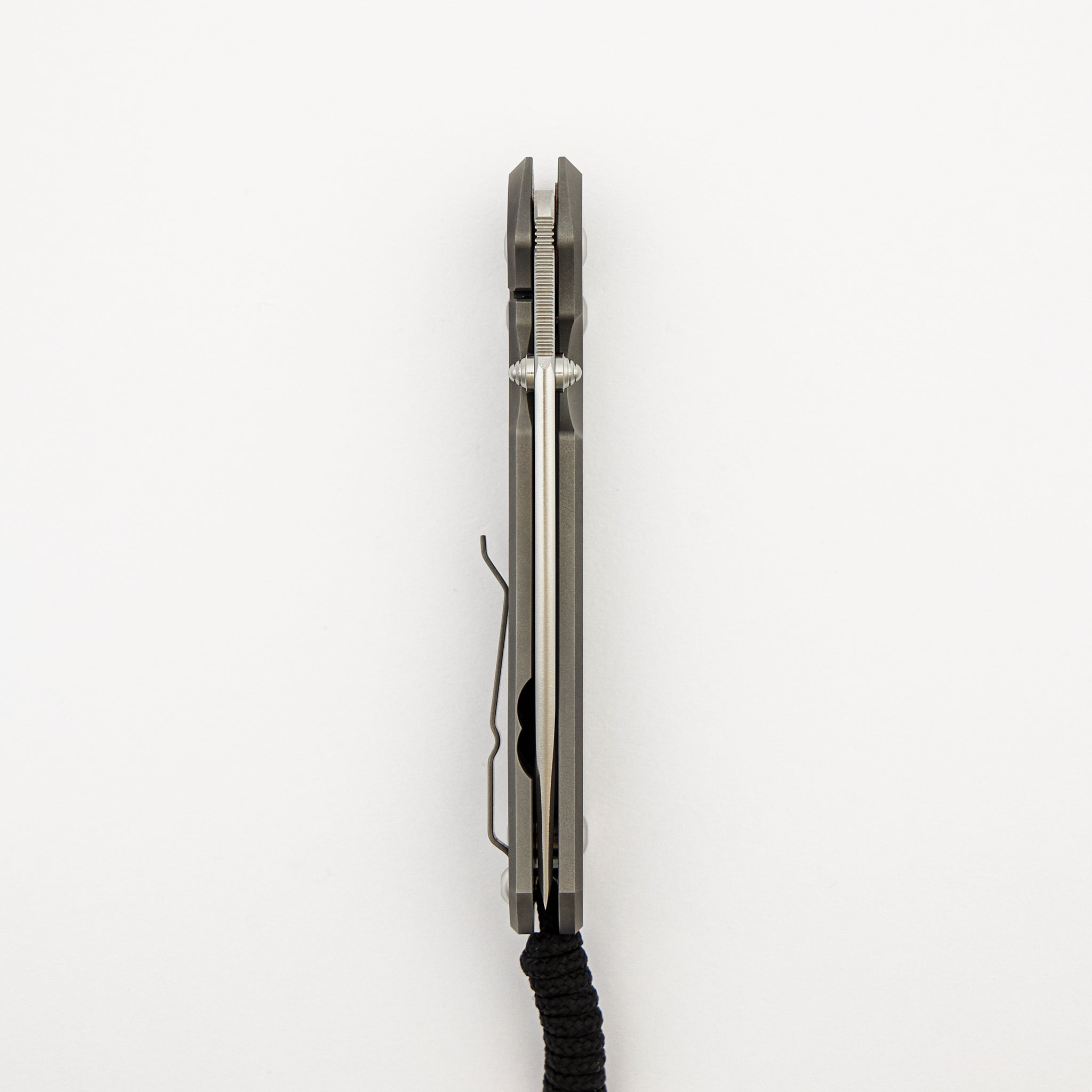 Large Sebenza 31 - Glass Blasted - Tanto CPM MagnaCut Blade - Silver Double Thumb Lugs